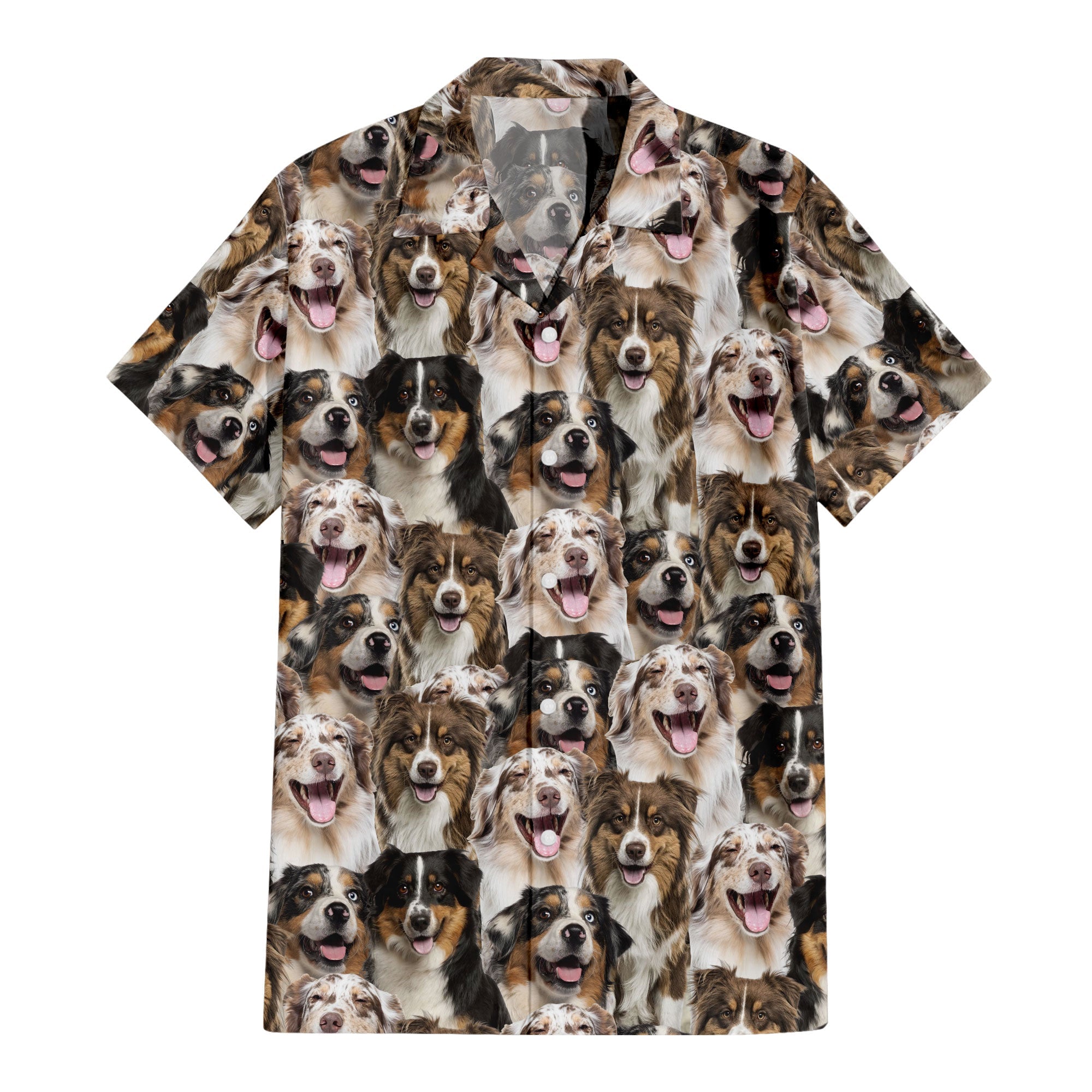 Australian Shepherd-2 Full Face Hawaiian Shirt & Short