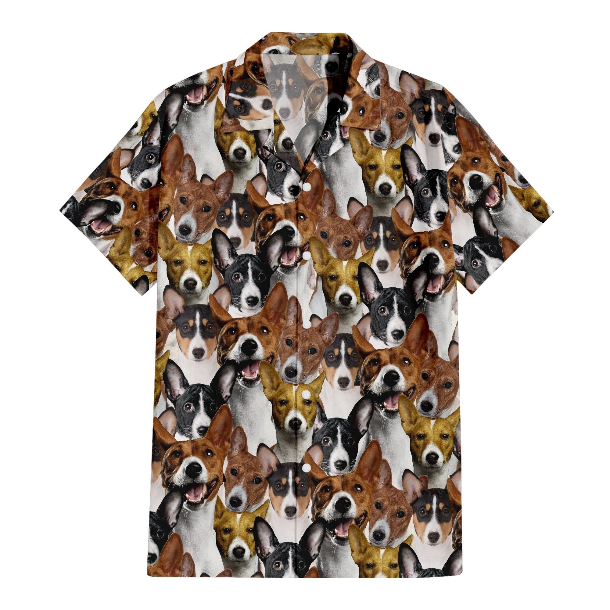 Basenji Full Face Hawaiian Shirt & Short