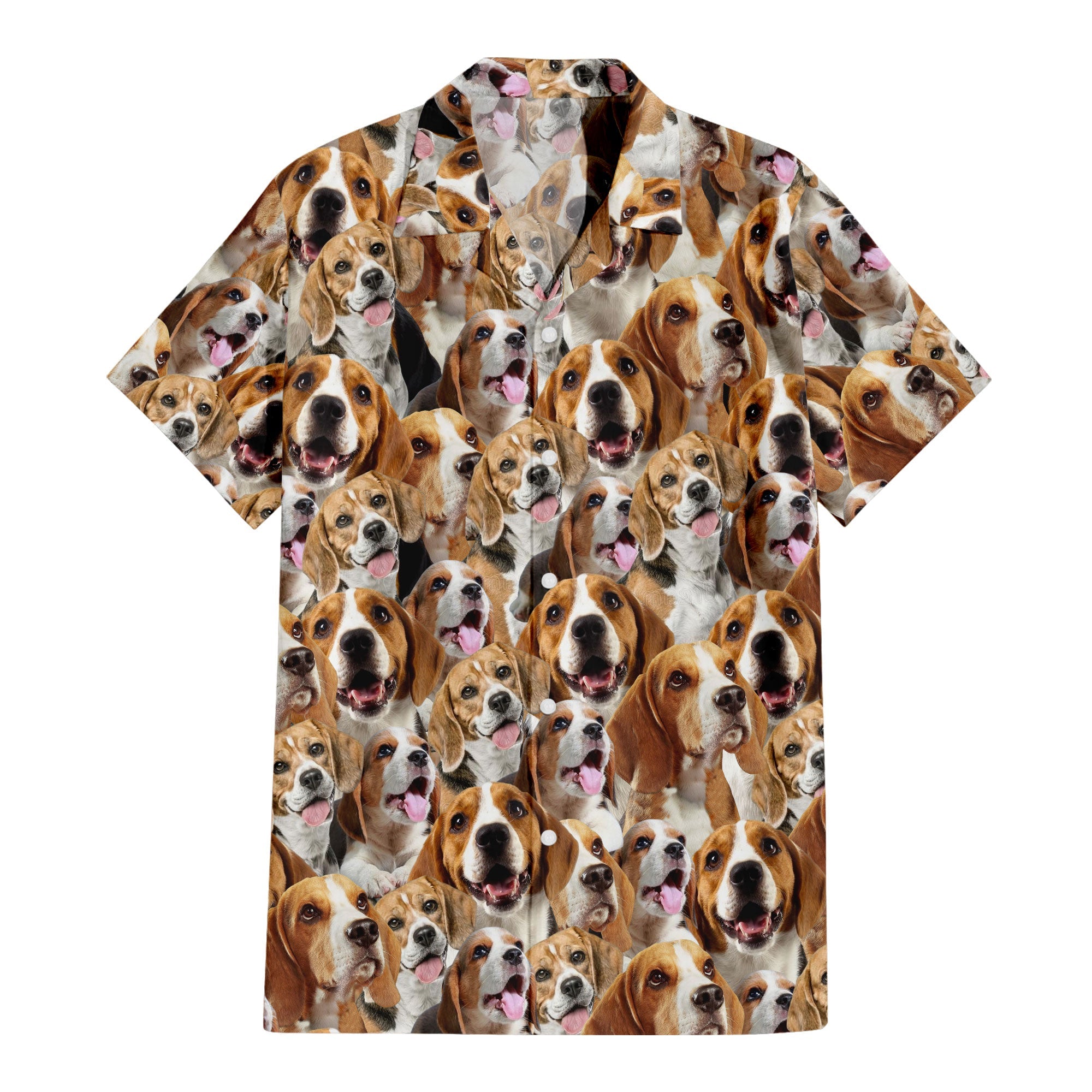 Beagle Full Face Hawaiian Shirt & Short