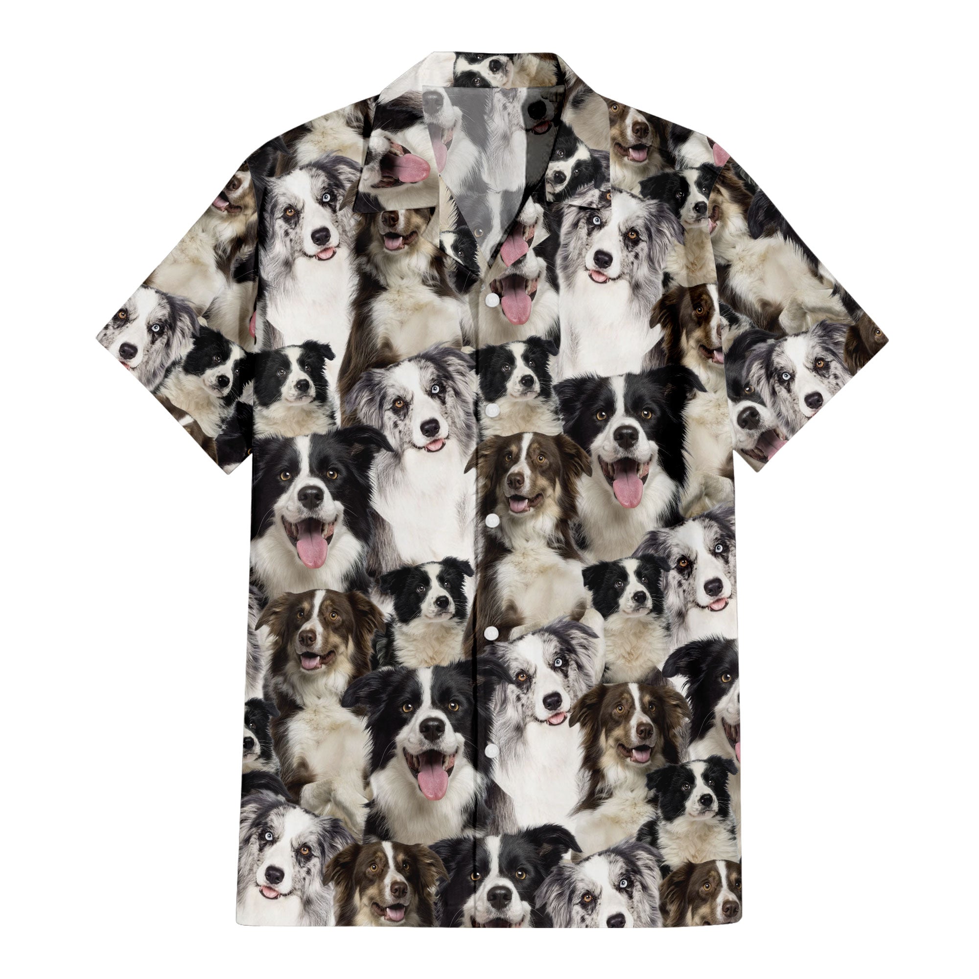 Border Collie Full Face Hawaiian Shirt & Short