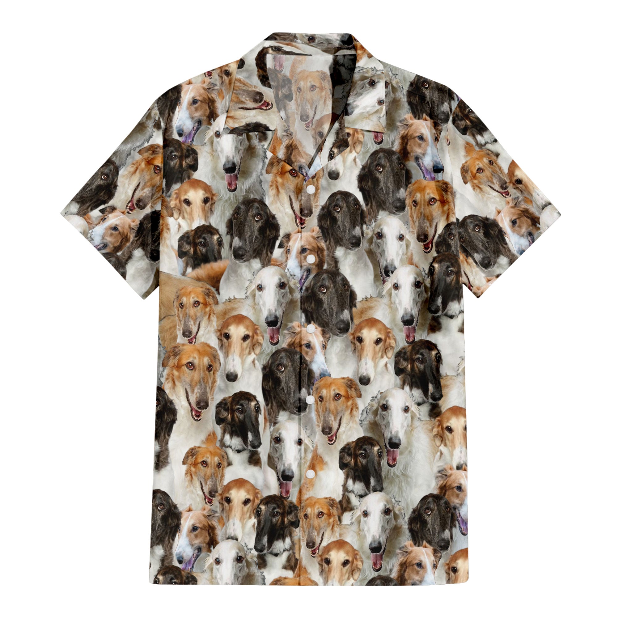 Borzoi Full Face Hawaiian Shirt & Short