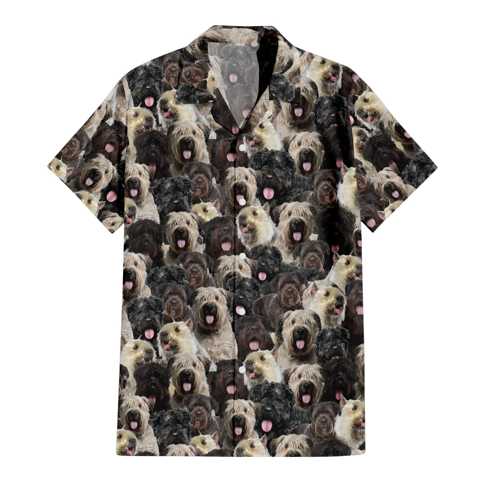 Bouvier Des Flandres Full Face Hawaiian Shirt & Short