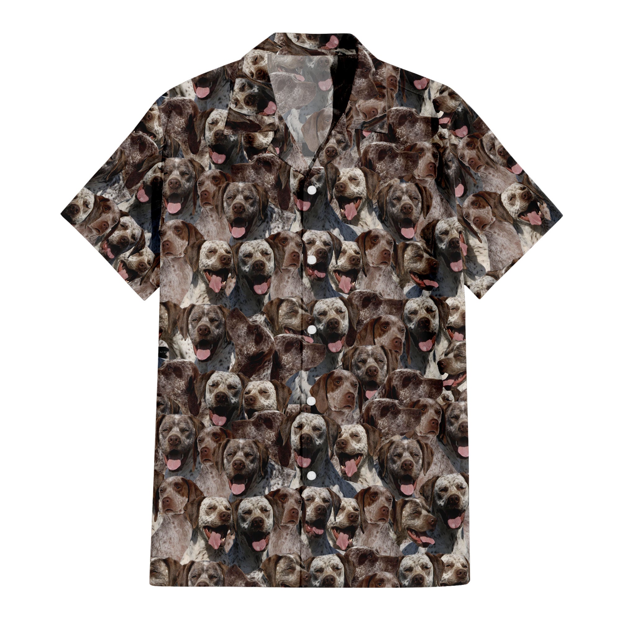 Braque Du Bourbonnais Full Face Hawaiian Shirt & Short