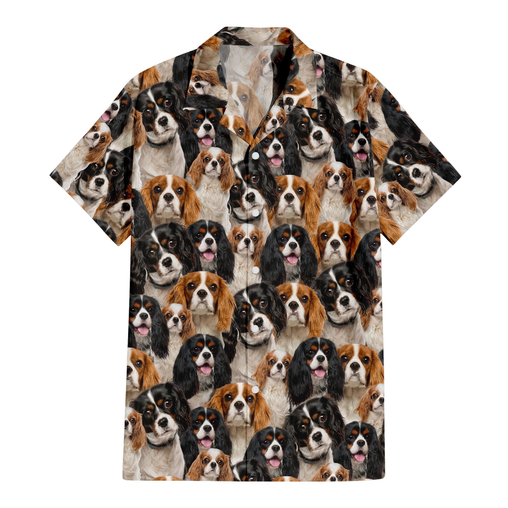Cavalier King Charles Spaniel Full Face Hawaiian Shirt & Short