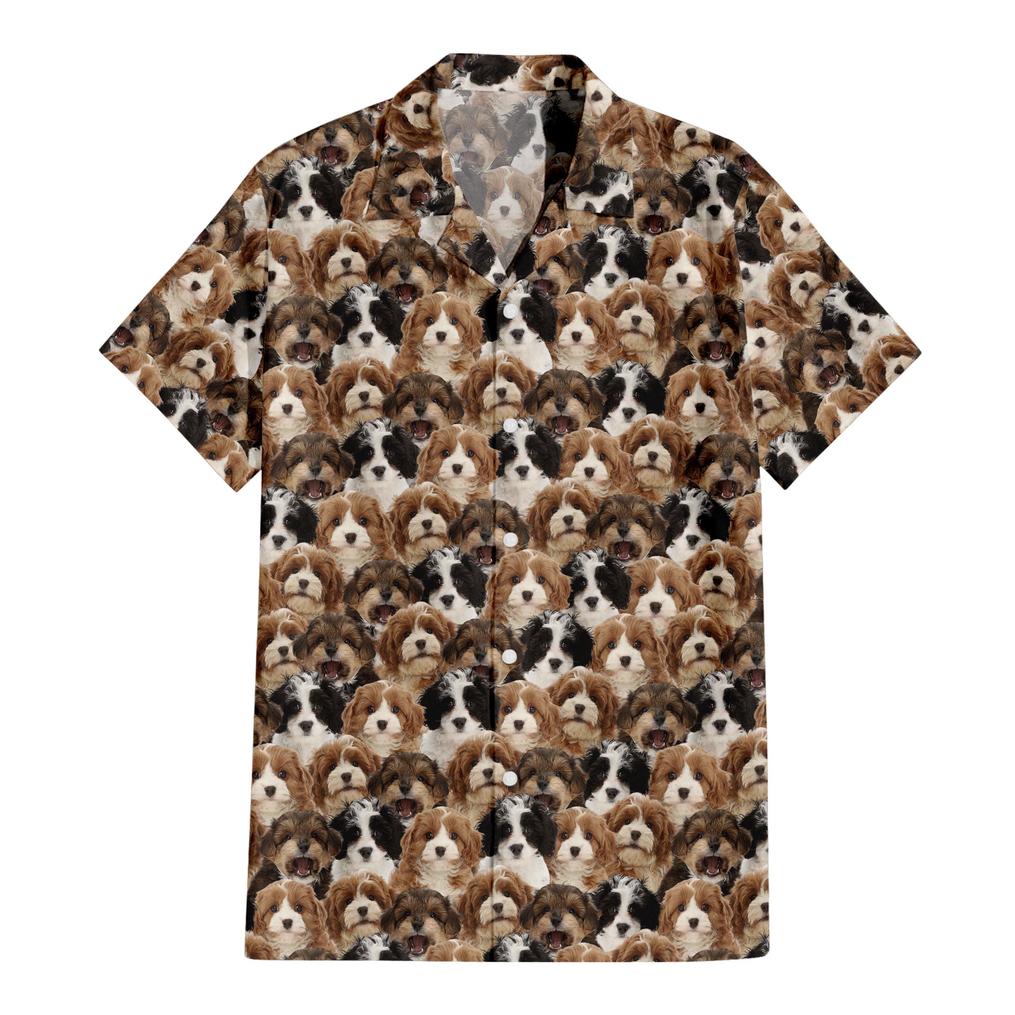 Cavapoo Full Face Hawaiian Shirt & Short