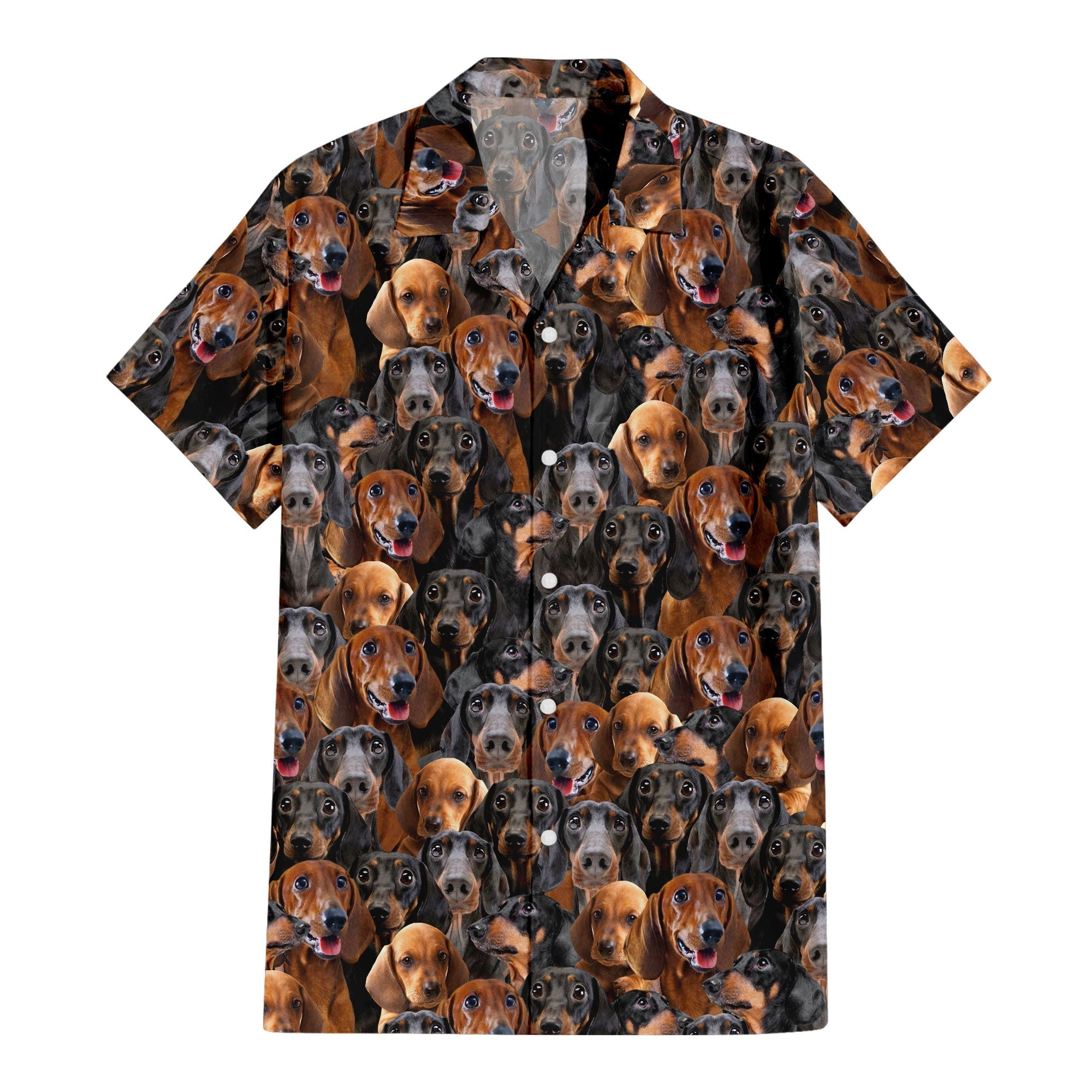 Dachshund Full Face Hawaiian Shirt & Short