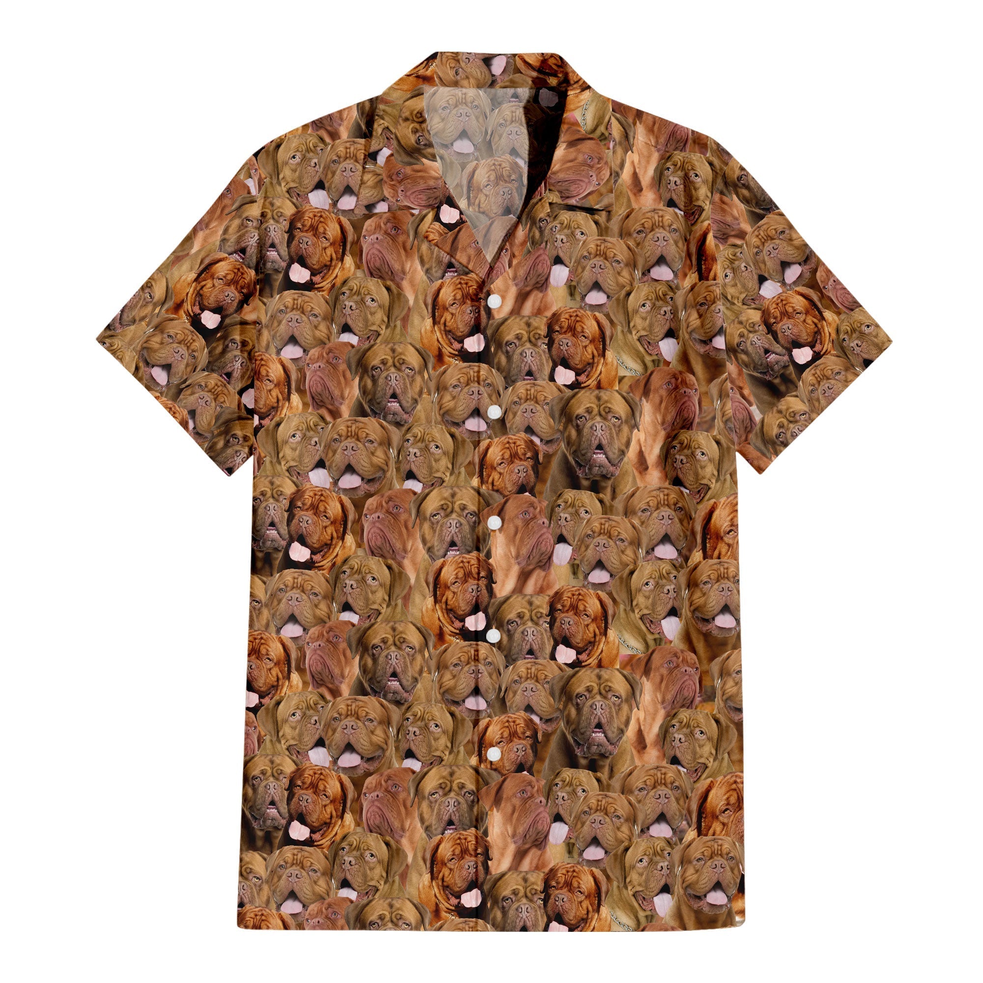 Dogue De Bordeaux Full Face Hawaiian Shirt & Short