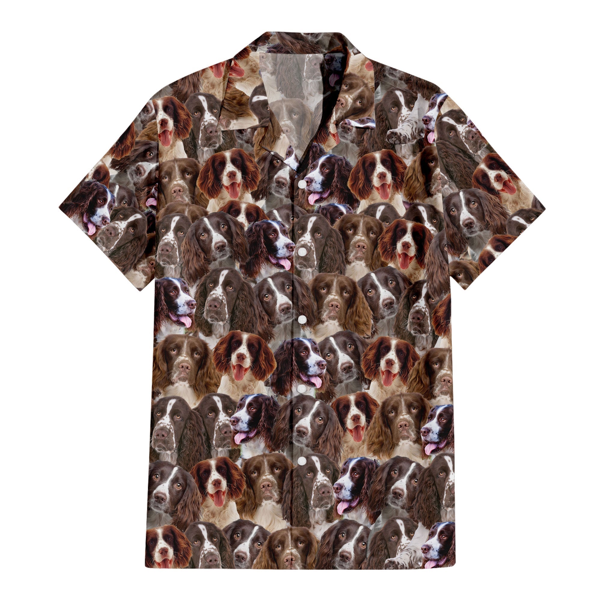 English Springer Spaniel Full Face Hawaiian Shirt & Short