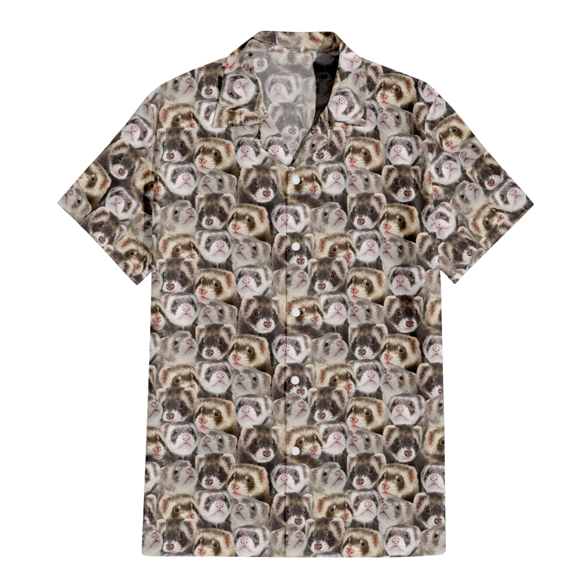 Ferret Full Face Hawaiian Shirt & Short