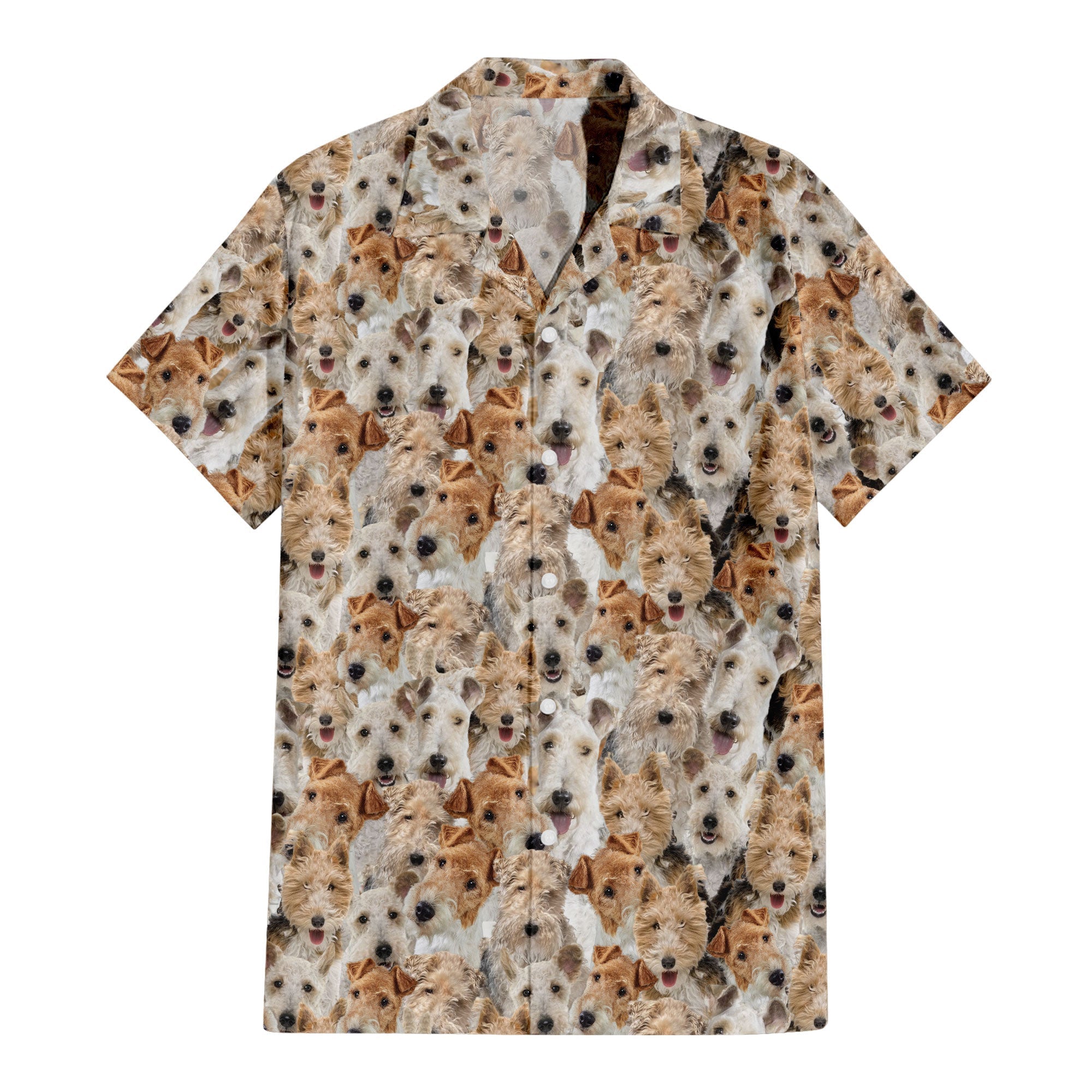 Fox Terrier Full Face Hawaiian Shirt & Short