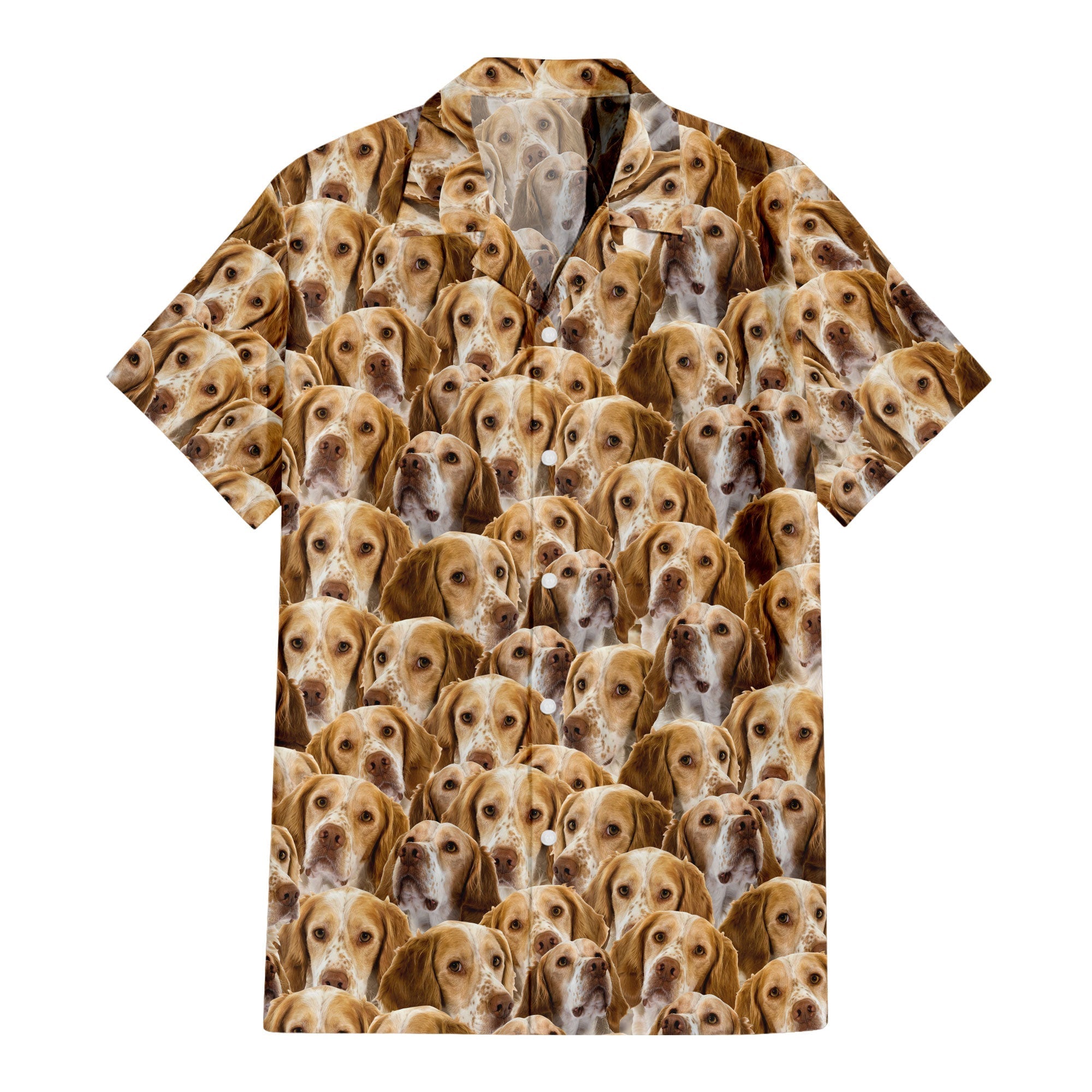French Spaniel Full Face Hawaiian Shirt & Short