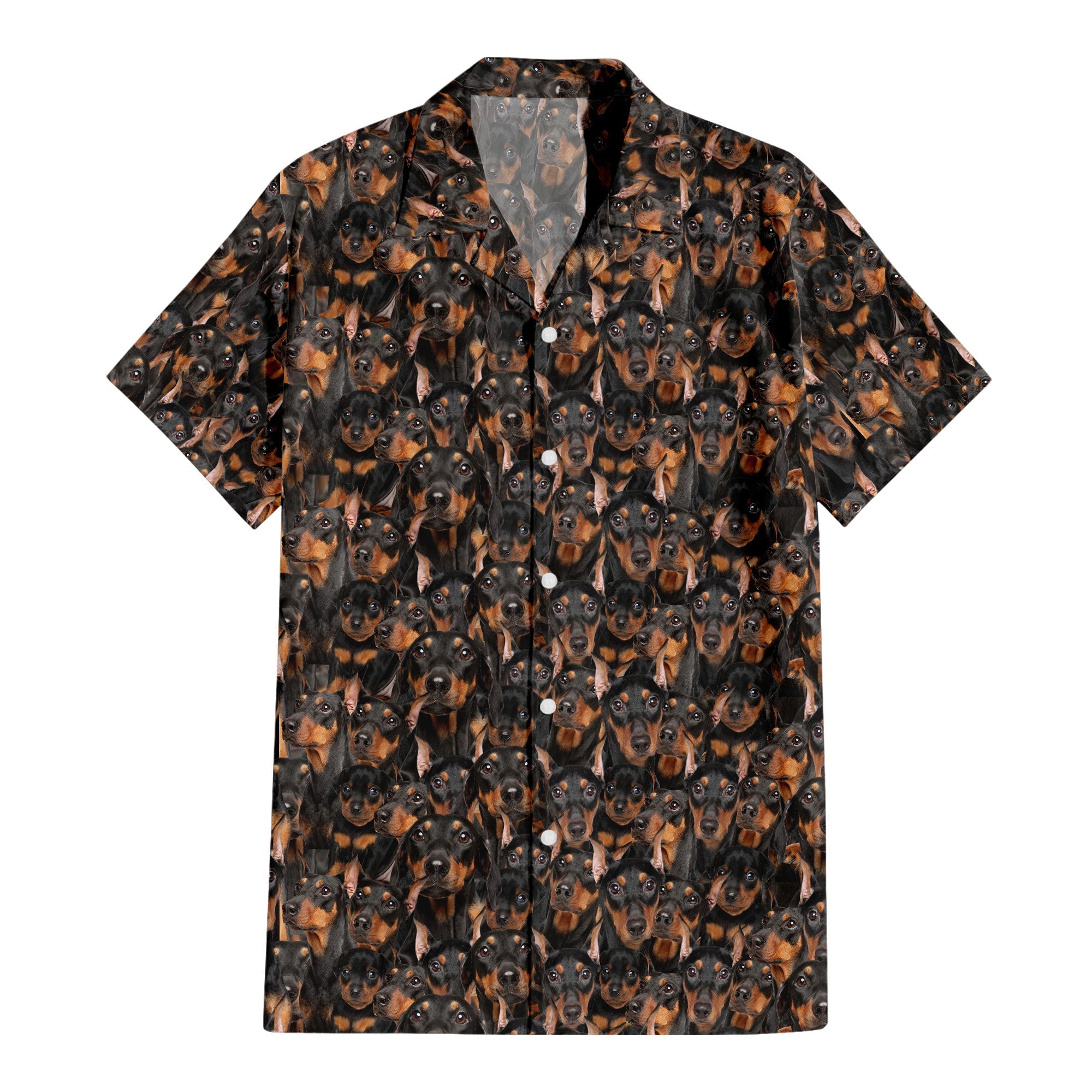 German Pinscher Full Face Hawaiian Shirt & Short