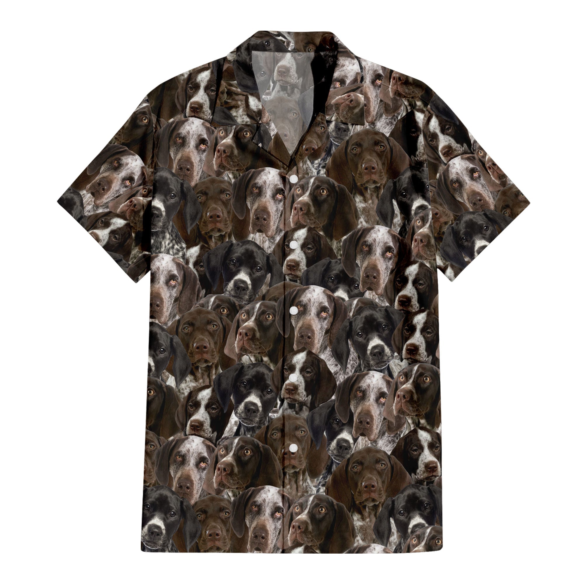 German Shorthaired Pointer Full Face Hawaiian Shirt & Short