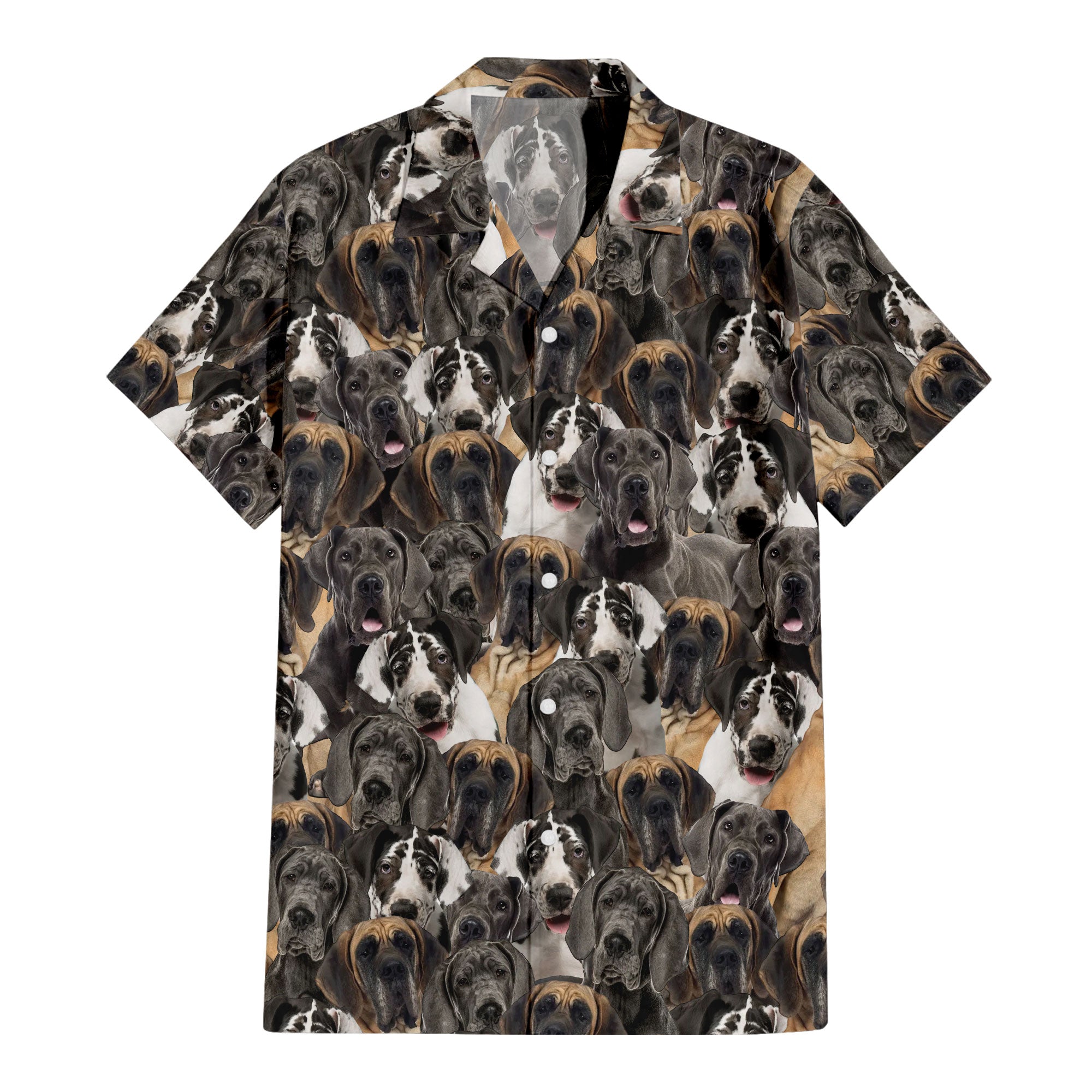 Great dane Dog Full Face Hawaiian Shirt & Short
