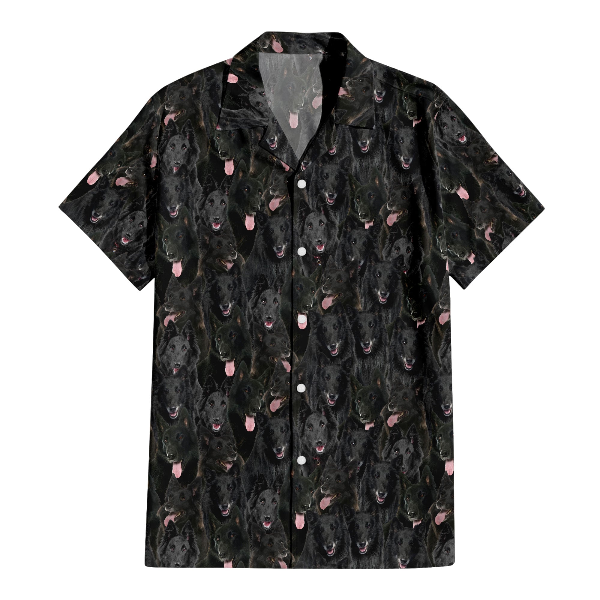 Groenendael Dog Full Face Hawaiian Shirt & Short