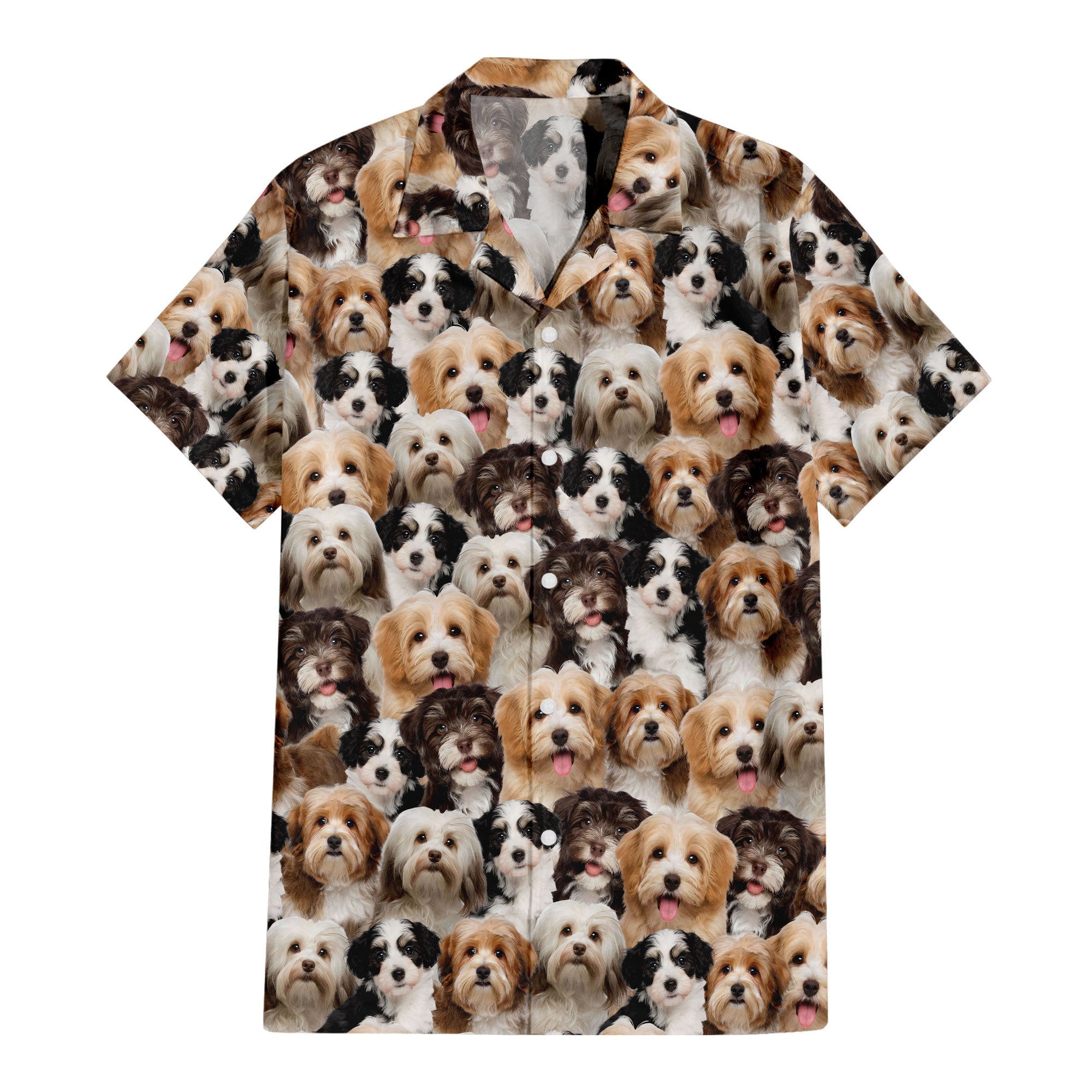 Havanese Full Face Hawaiian Shirt & Short
