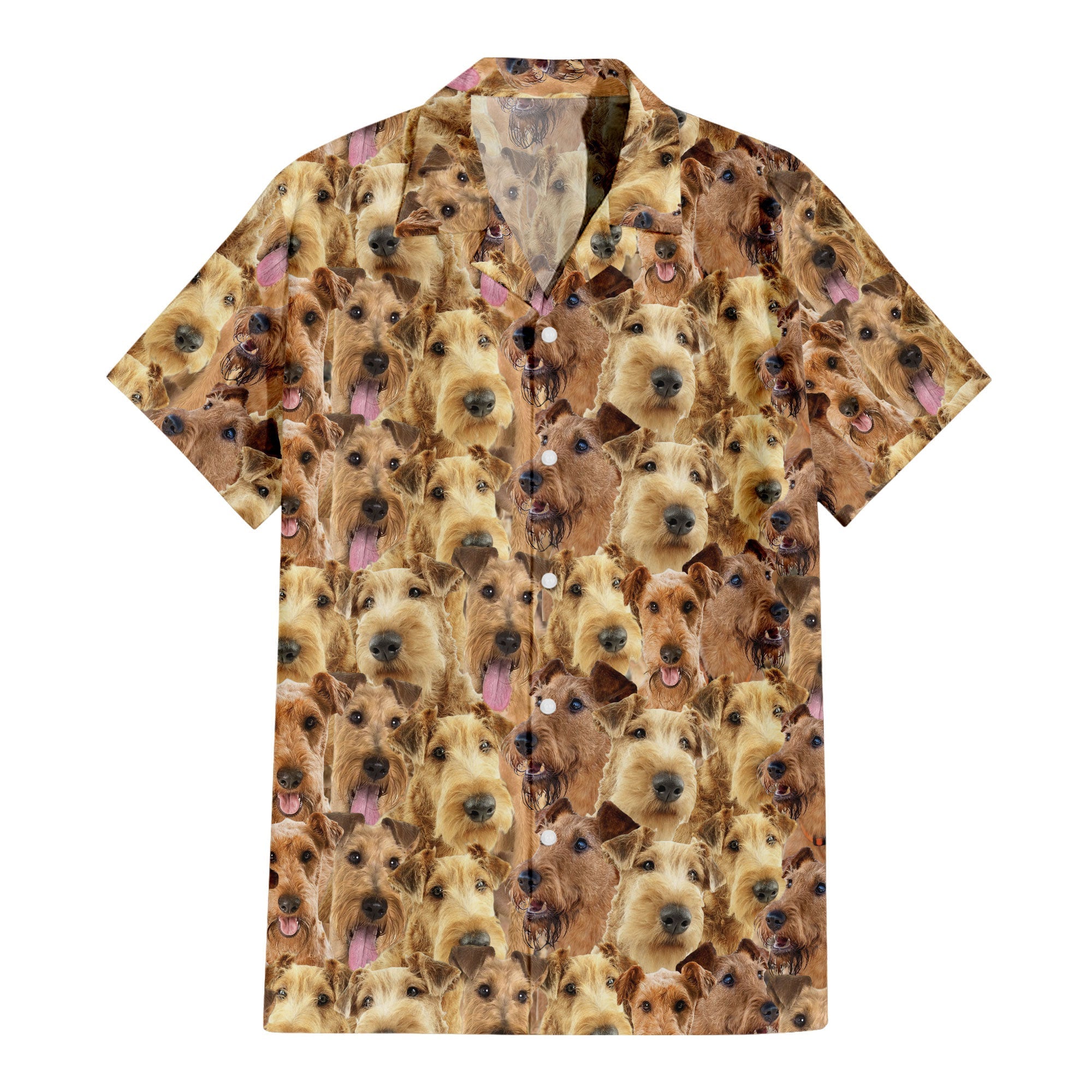 Irish Terrier Full Face Hawaiian Shirt & Short
