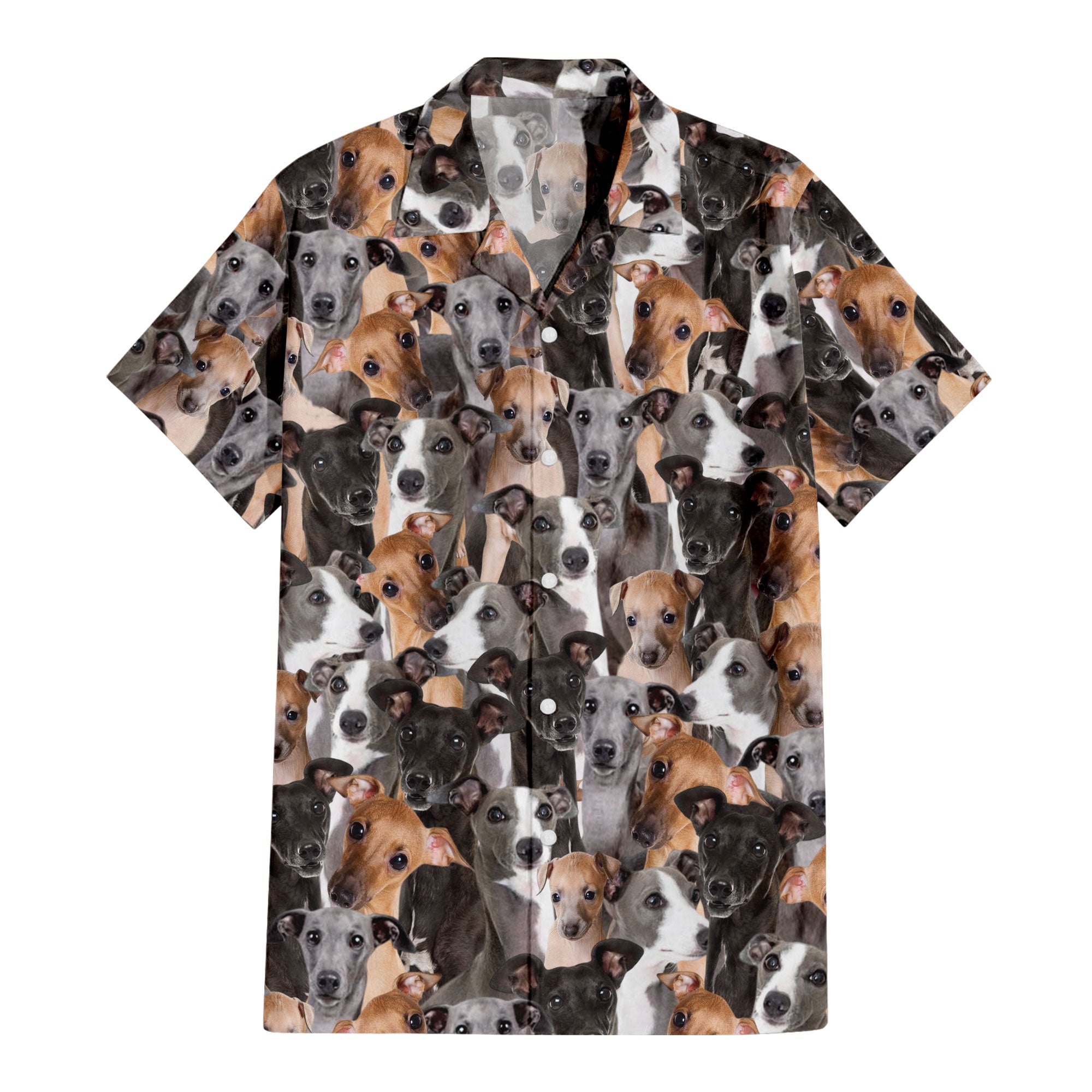 Italian Greyhound Full Face Hawaiian Shirt & Short