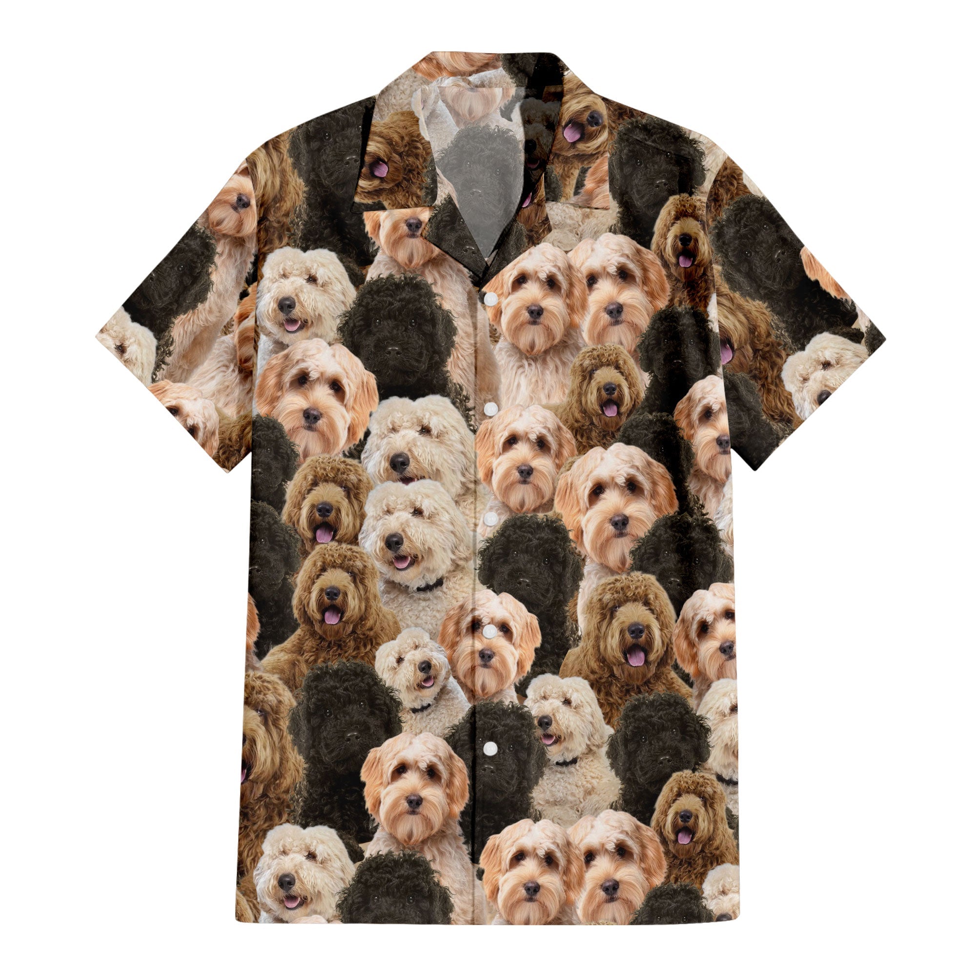 Labradoodle Full Face Hawaiian Shirt & Short