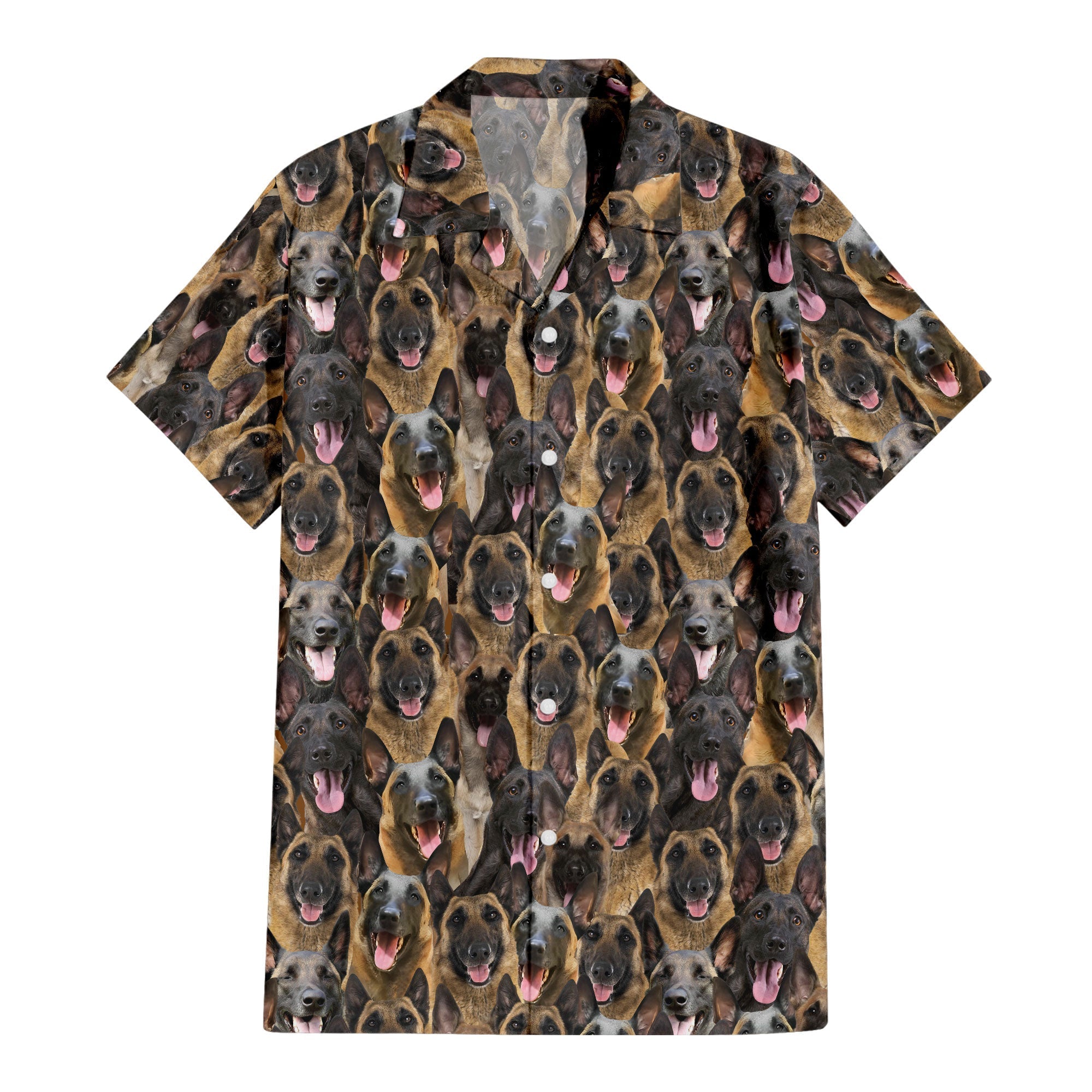 Malinois Dog Full Face Hawaiian Shirt & Short