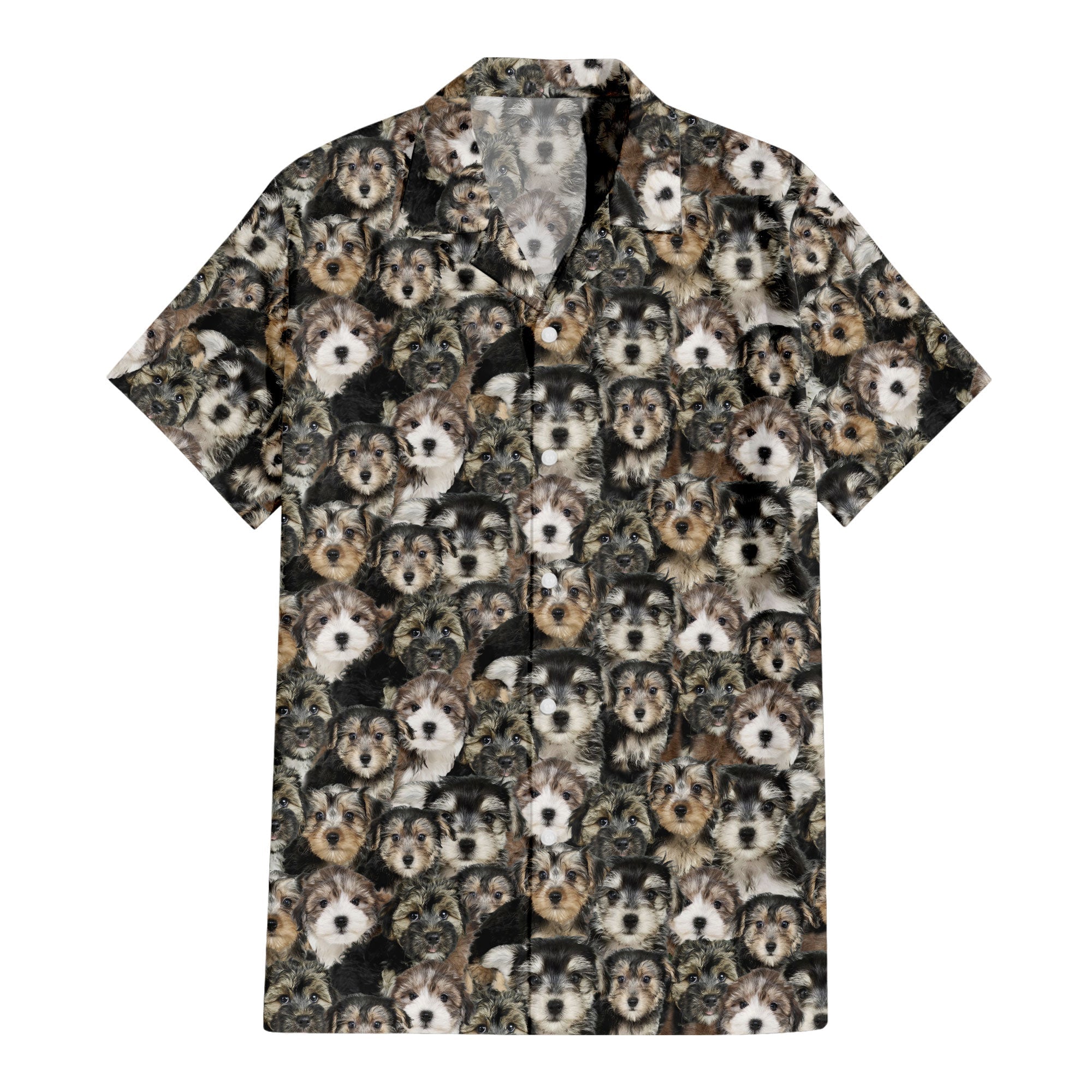 Morkie Full Face Hawaiian Shirt & Short