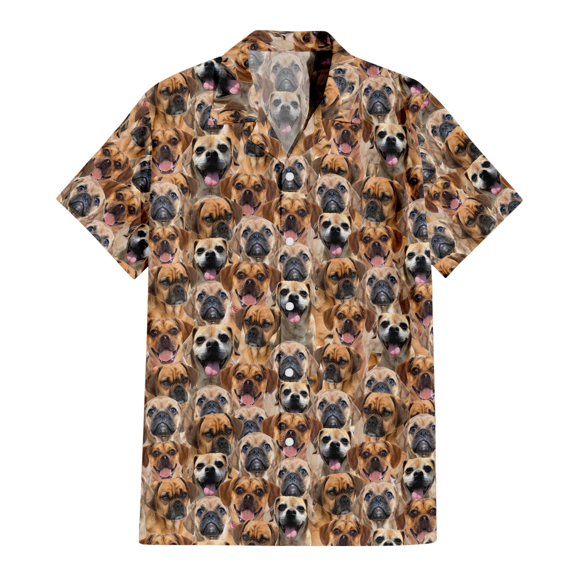 Puggle Full Face Hawaiian Shirt & Short