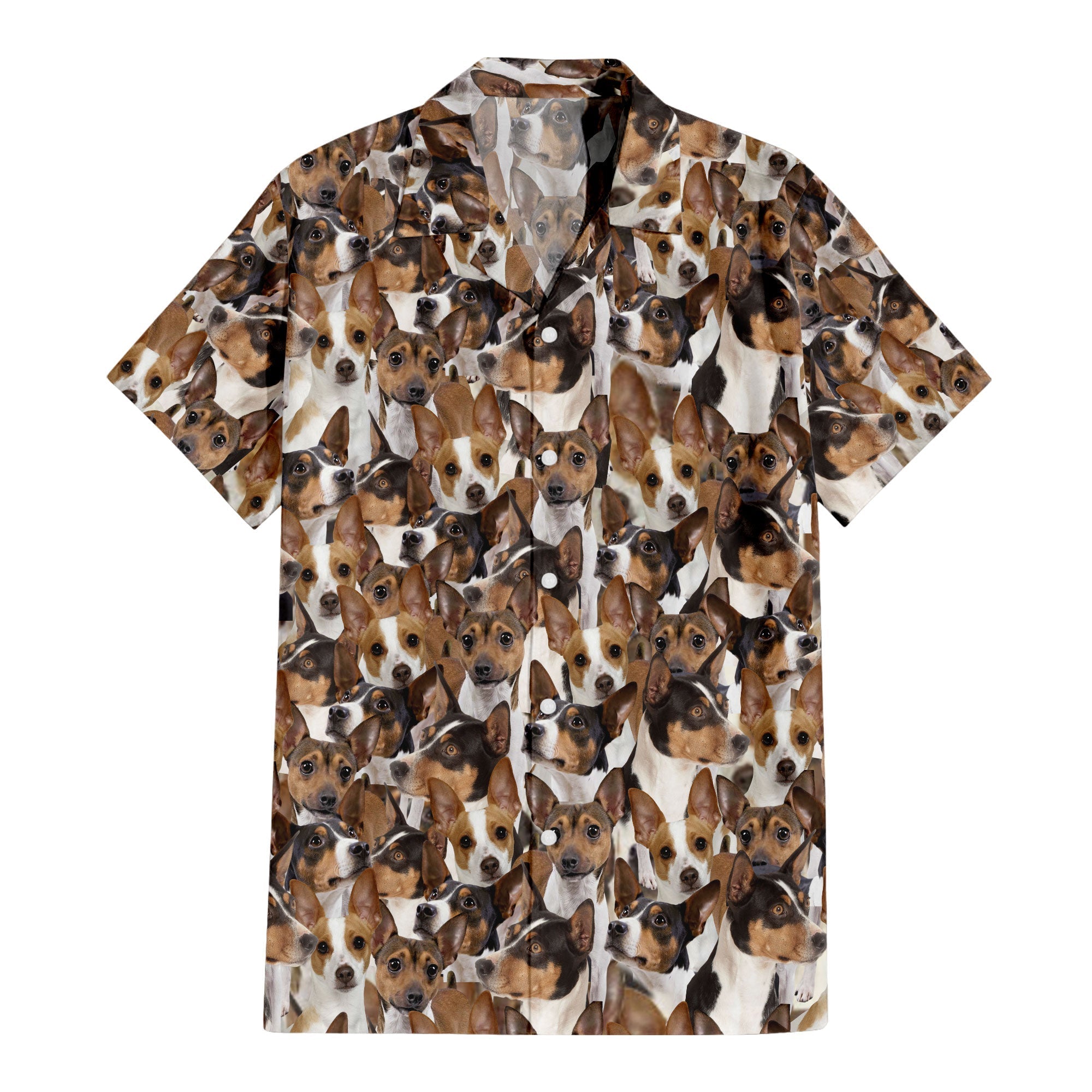 Rat Terrier Full Face Hawaiian Shirt & Short