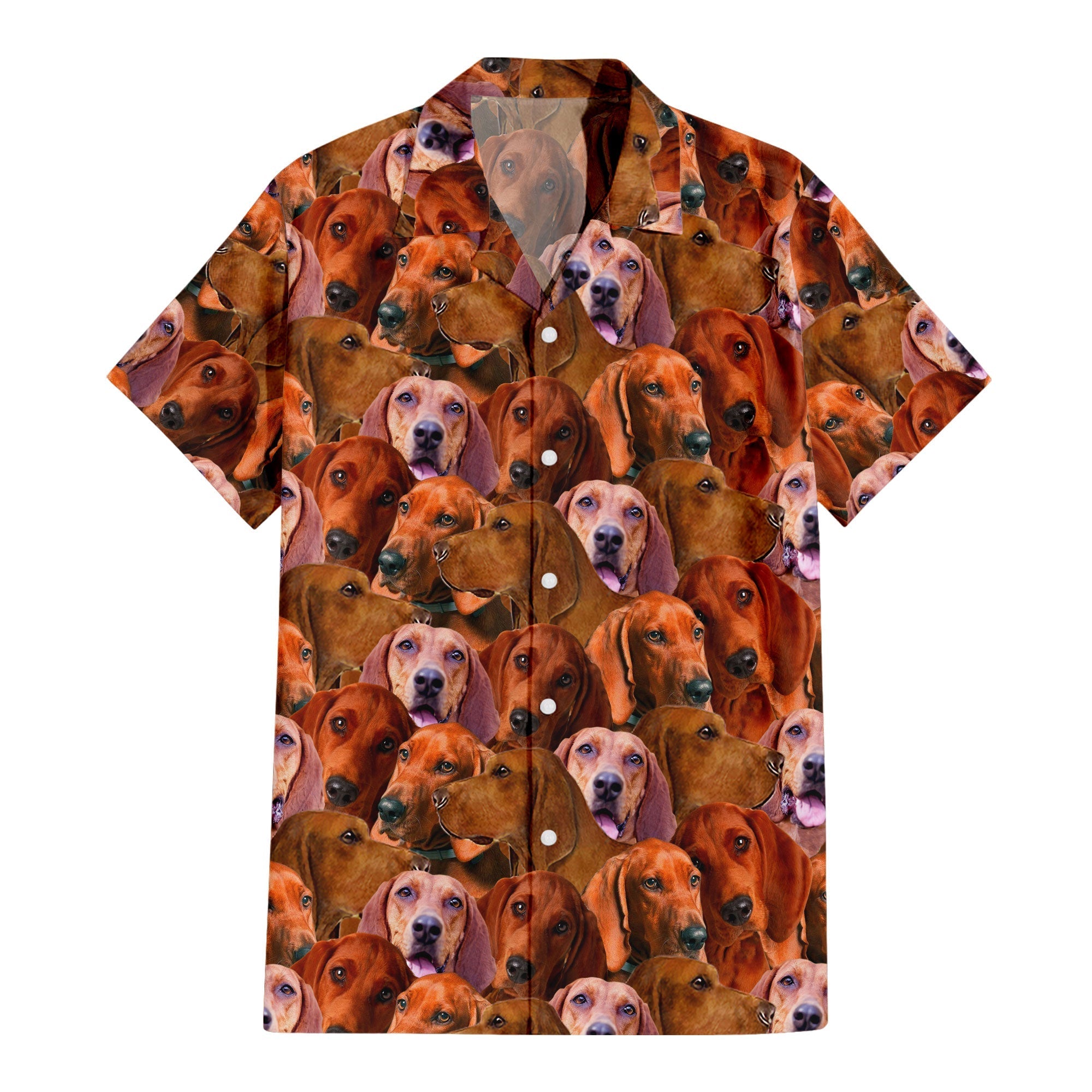 Redbone Coonhound Full Face Hawaiian Shirt & Short