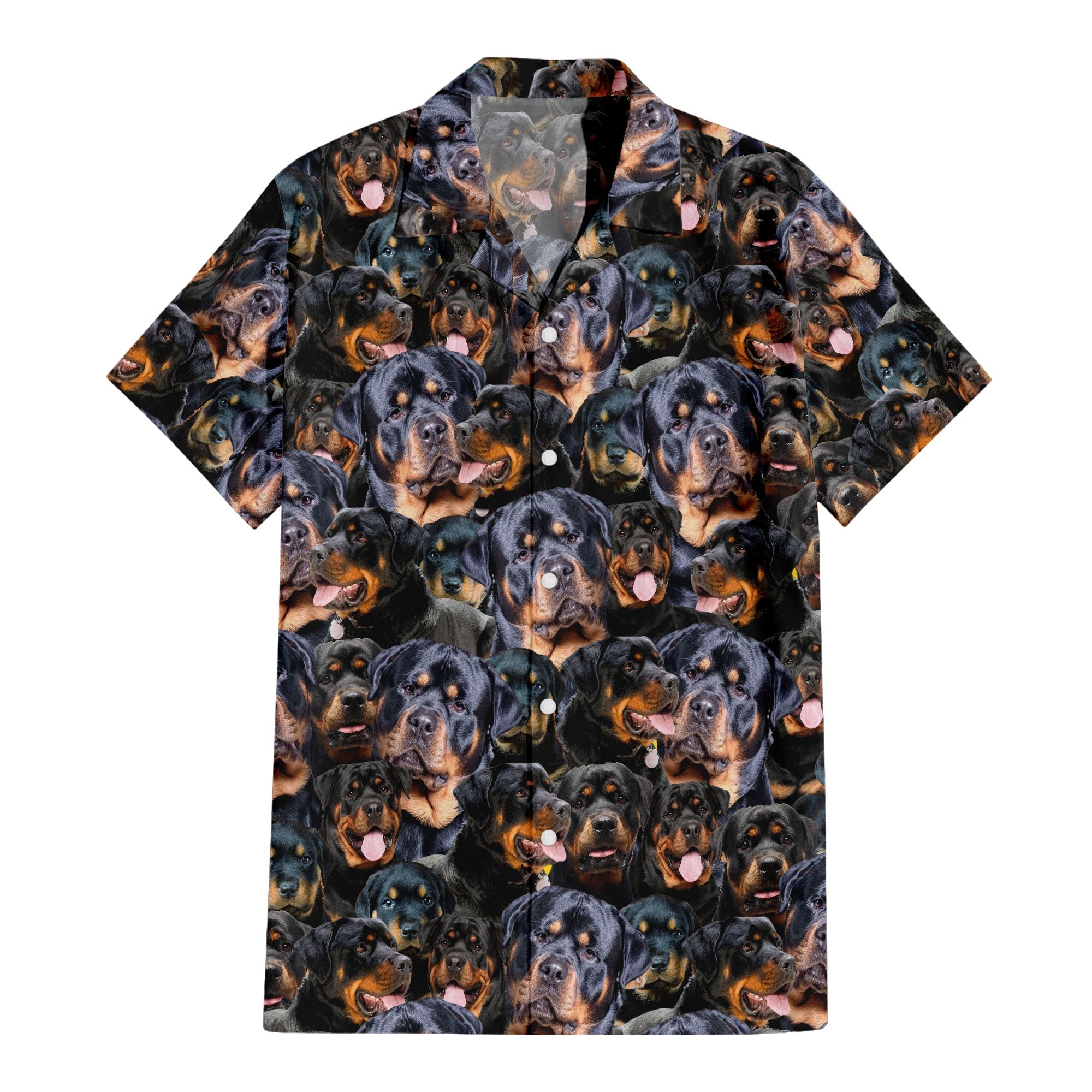 Rottweiler Full Face Hawaiian Shirt & Short