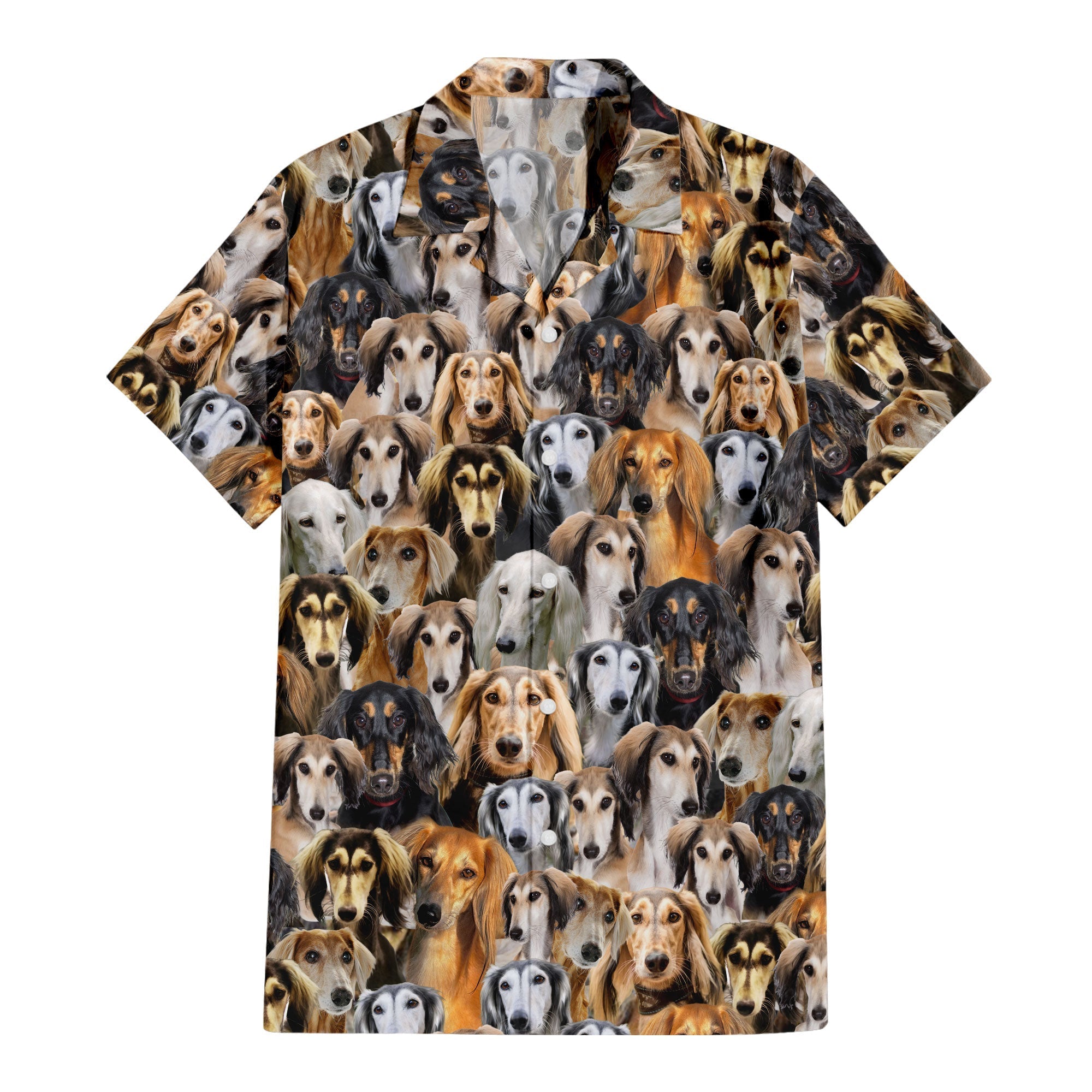 Saluki Full Face Hawaiian Shirt & Short