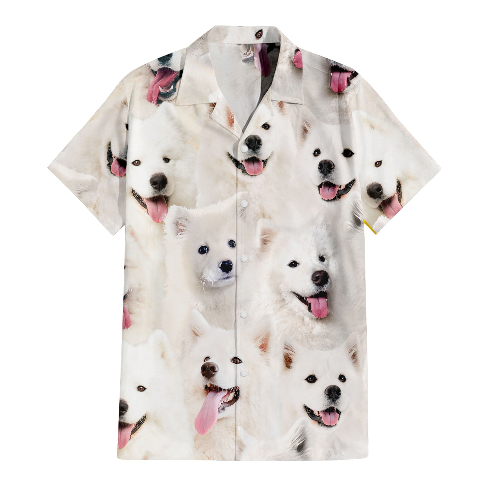 Samoyed Full Face Hawaiian Shirt & Short