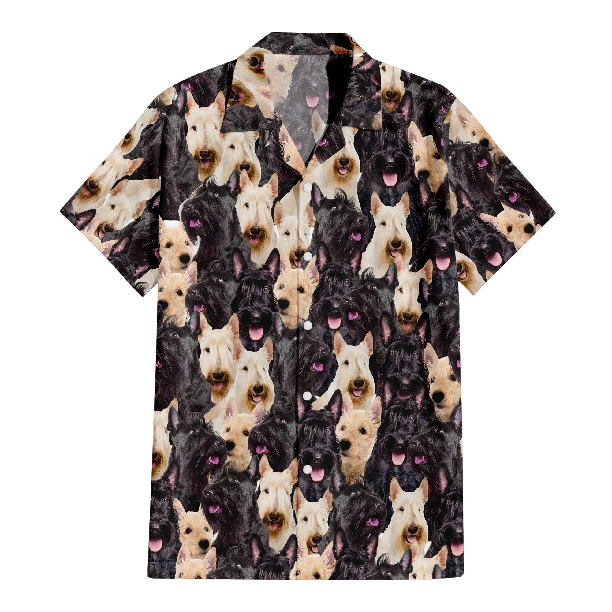 Scottish Terrier Full Face Hawaiian Shirt & Short