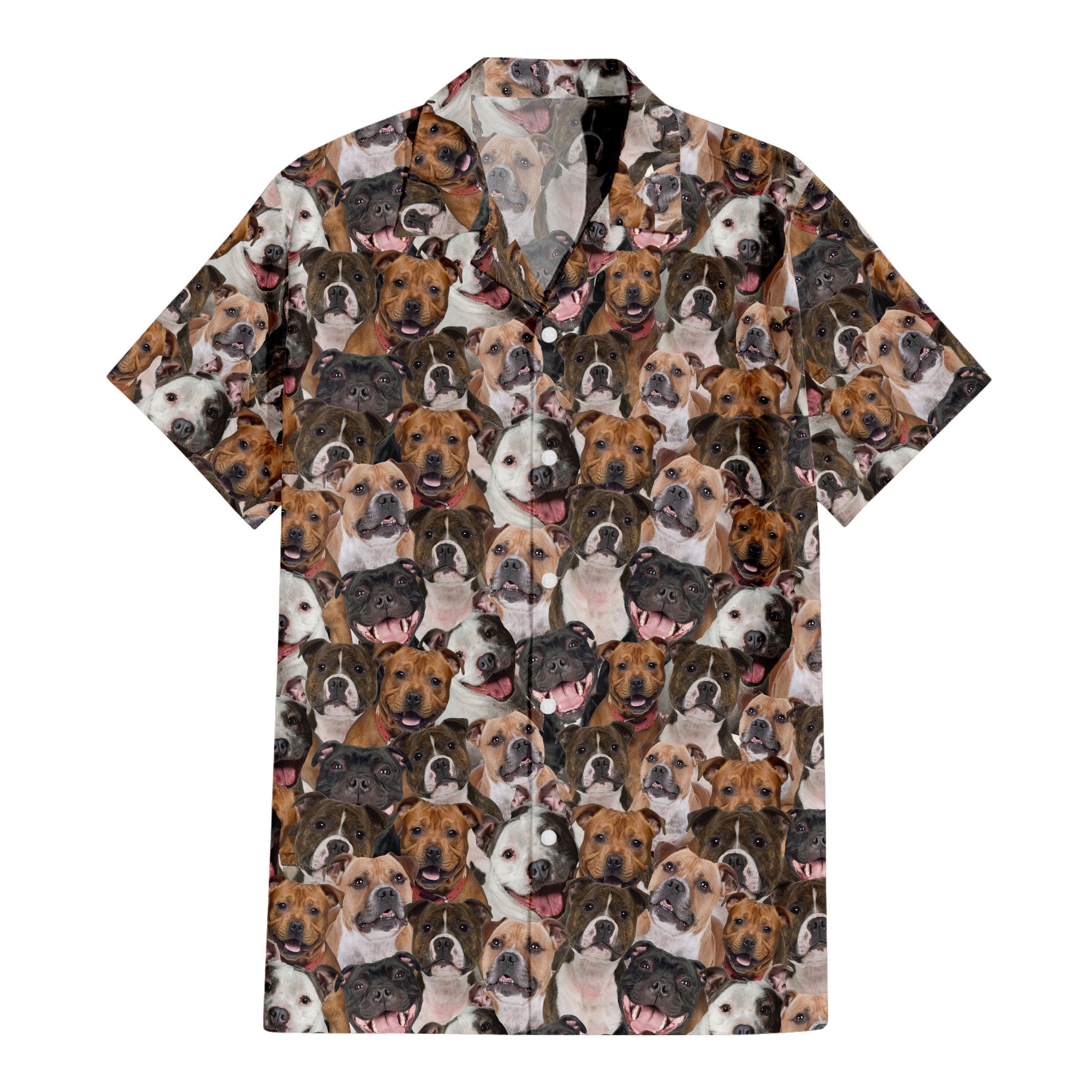 Staffordshire Bull Full Face Hawaiian Shirt & Short