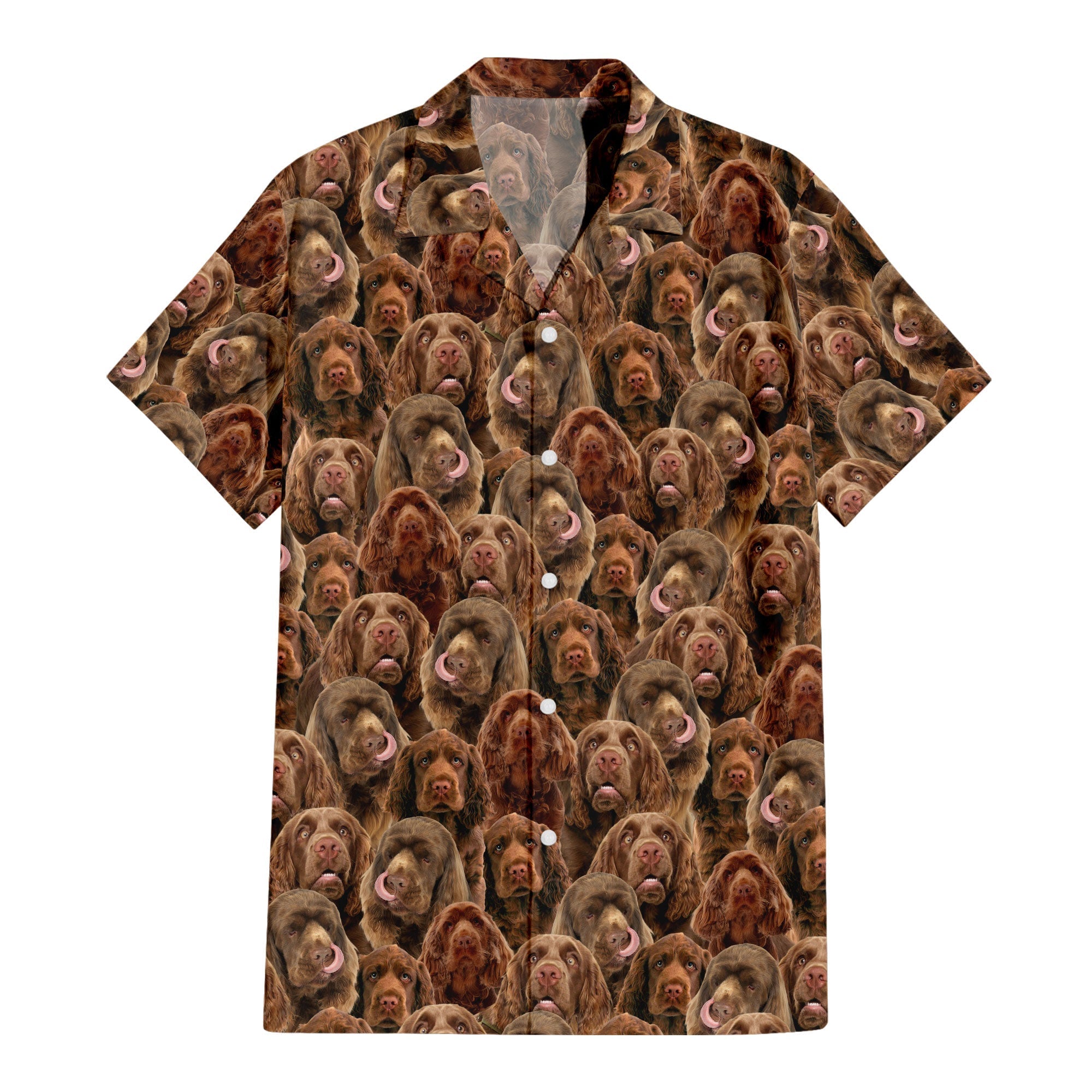 Sussex Spaniel Full Face Hawaiian Shirt & Short