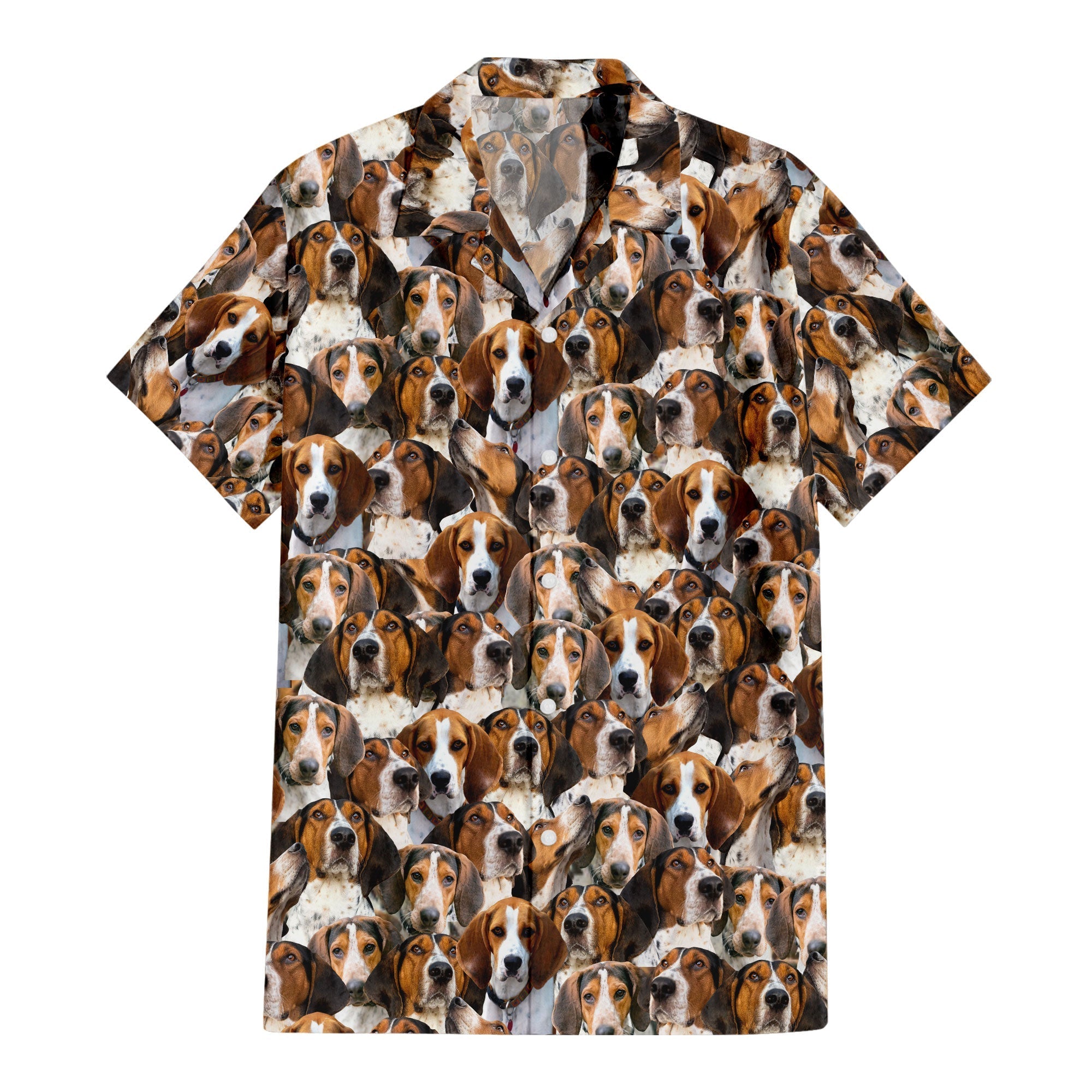 Treeing Walker Coonhound Full Face Hawaiian Shirt & Short