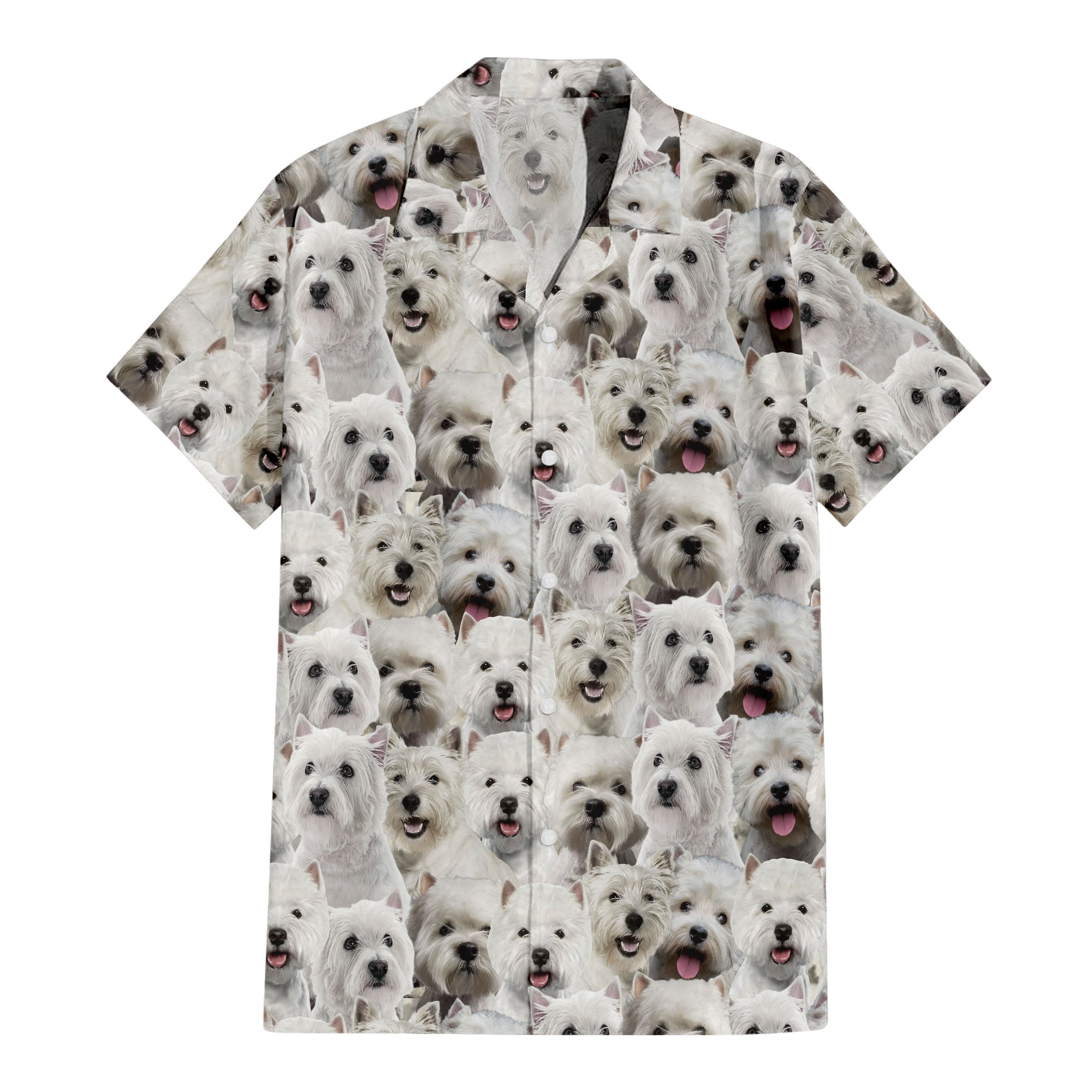 West Highland White Terrier Full Face Hawaiian Shirt & Short
