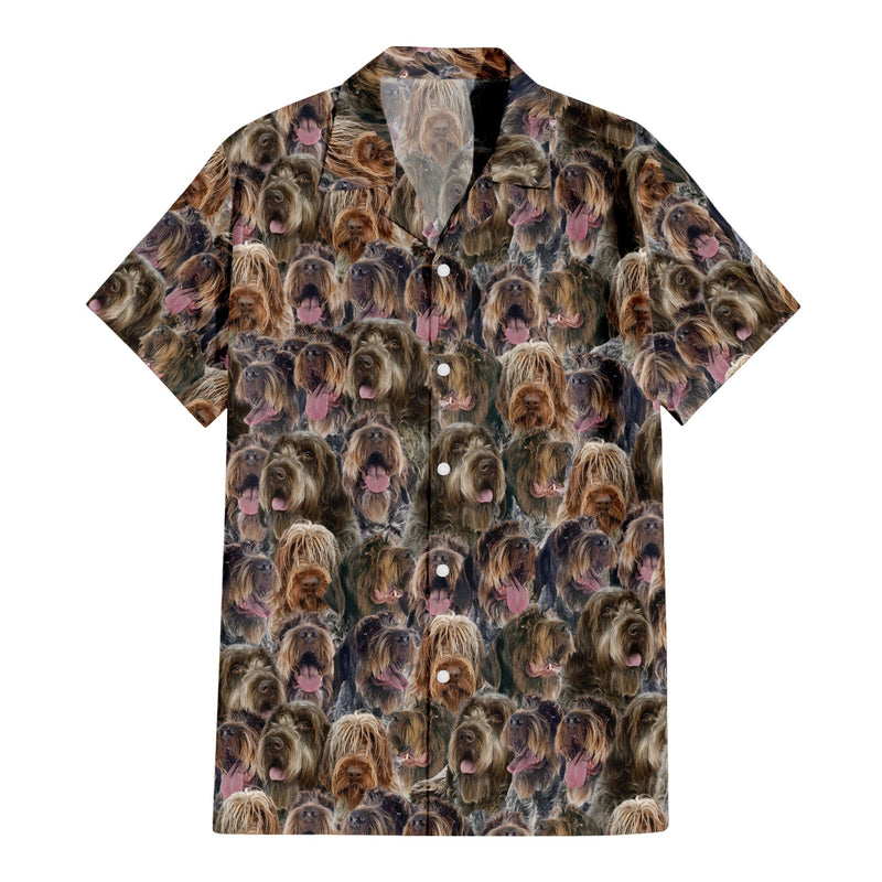 Wirehaired Pointing Griffo Full Face Hawaiian Shirt & Short