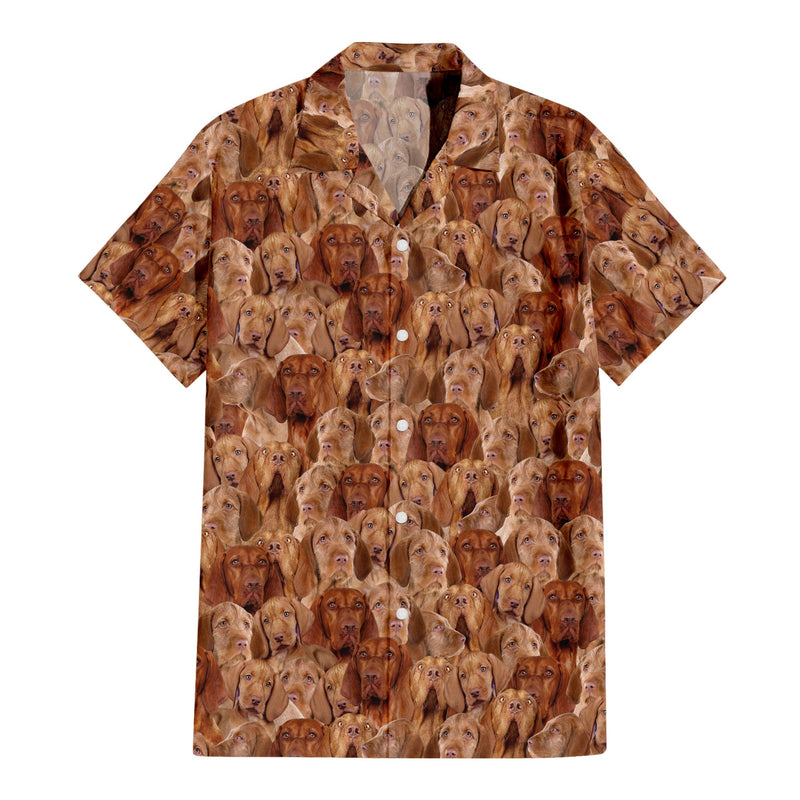 Wirehaired Vizsla Full Face Hawaiian Shirt & Short