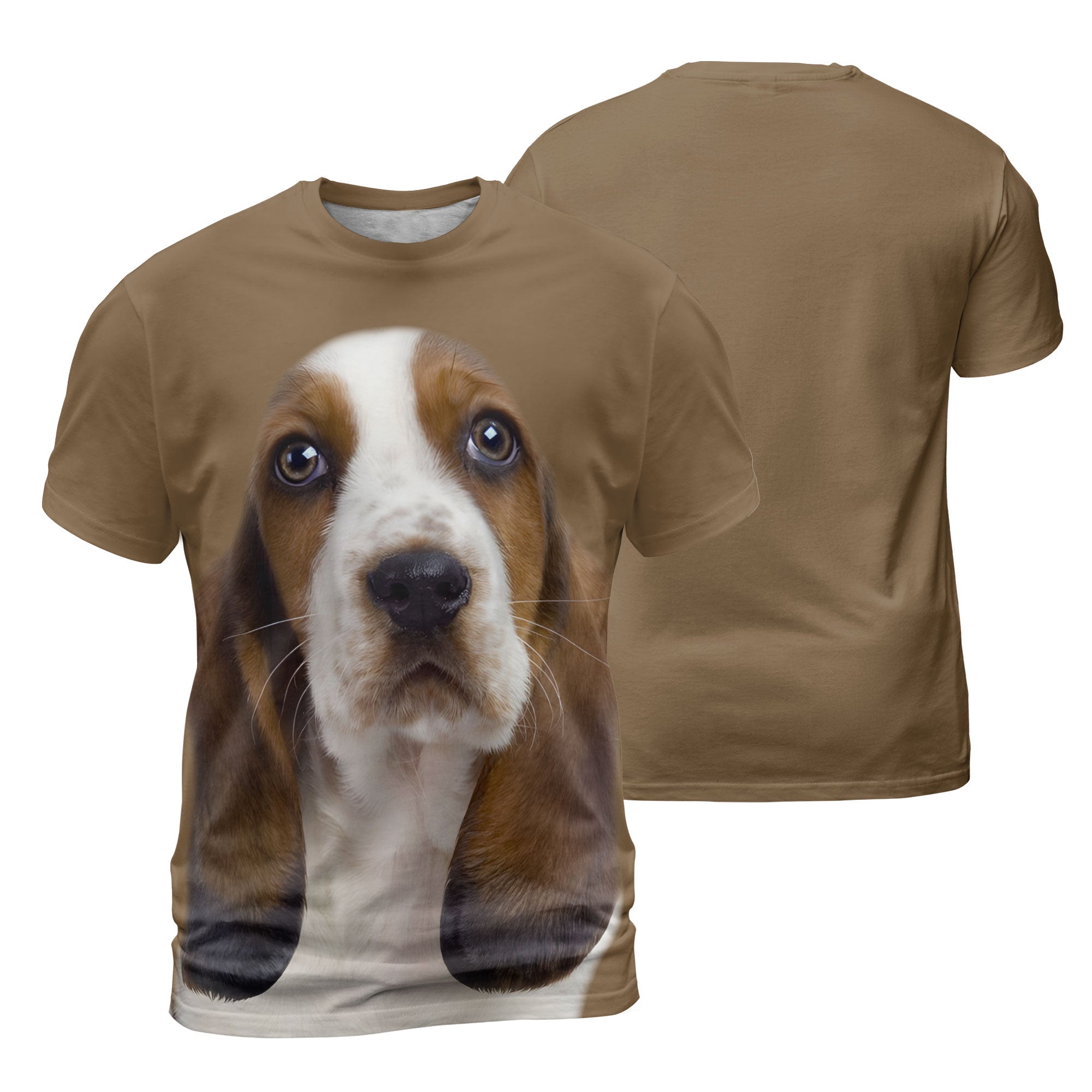 Basset Hound 2 - 3D Graphic T-Shirt