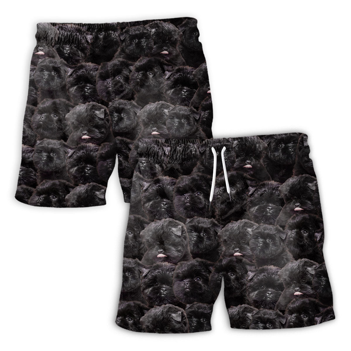 Affenpinscher Full Face Hawaiian Shirt & Short