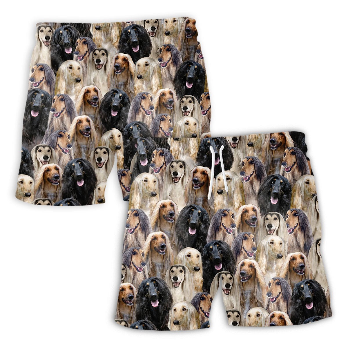 Afghan Hound Full Face Hawaiian Shirt & Short