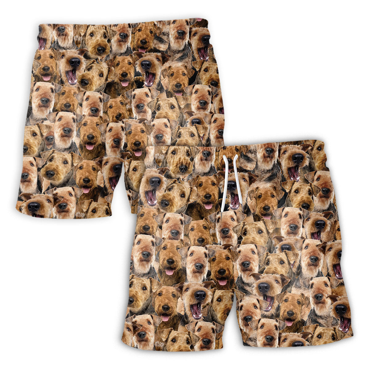 Airedale Terrier Full Face Hawaiian Shirt & Short