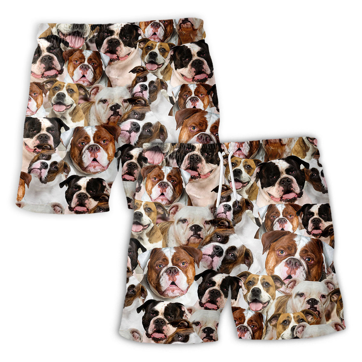 American Bulldog 1 Full Face Hawaiian Shirt & Short