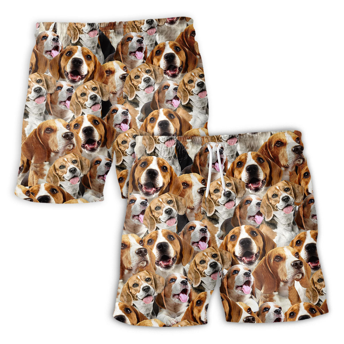 Beagle Full Face Hawaiian Shirt & Short
