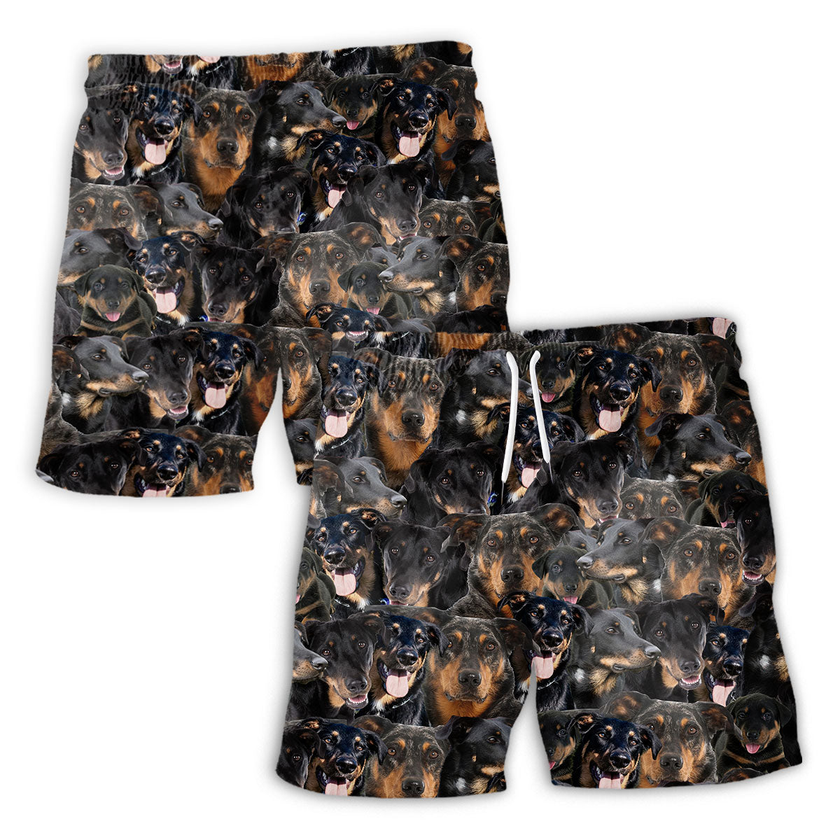 Beauceron Full Face Hawaiian Shirt & Short