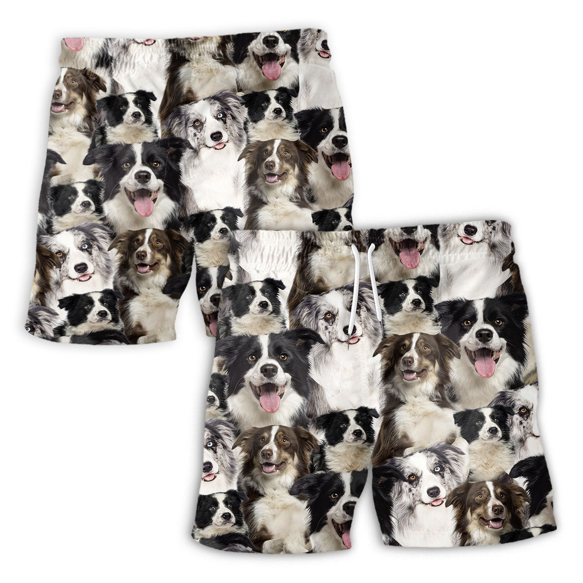 Border Collie Full Face Hawaiian Shirt & Short