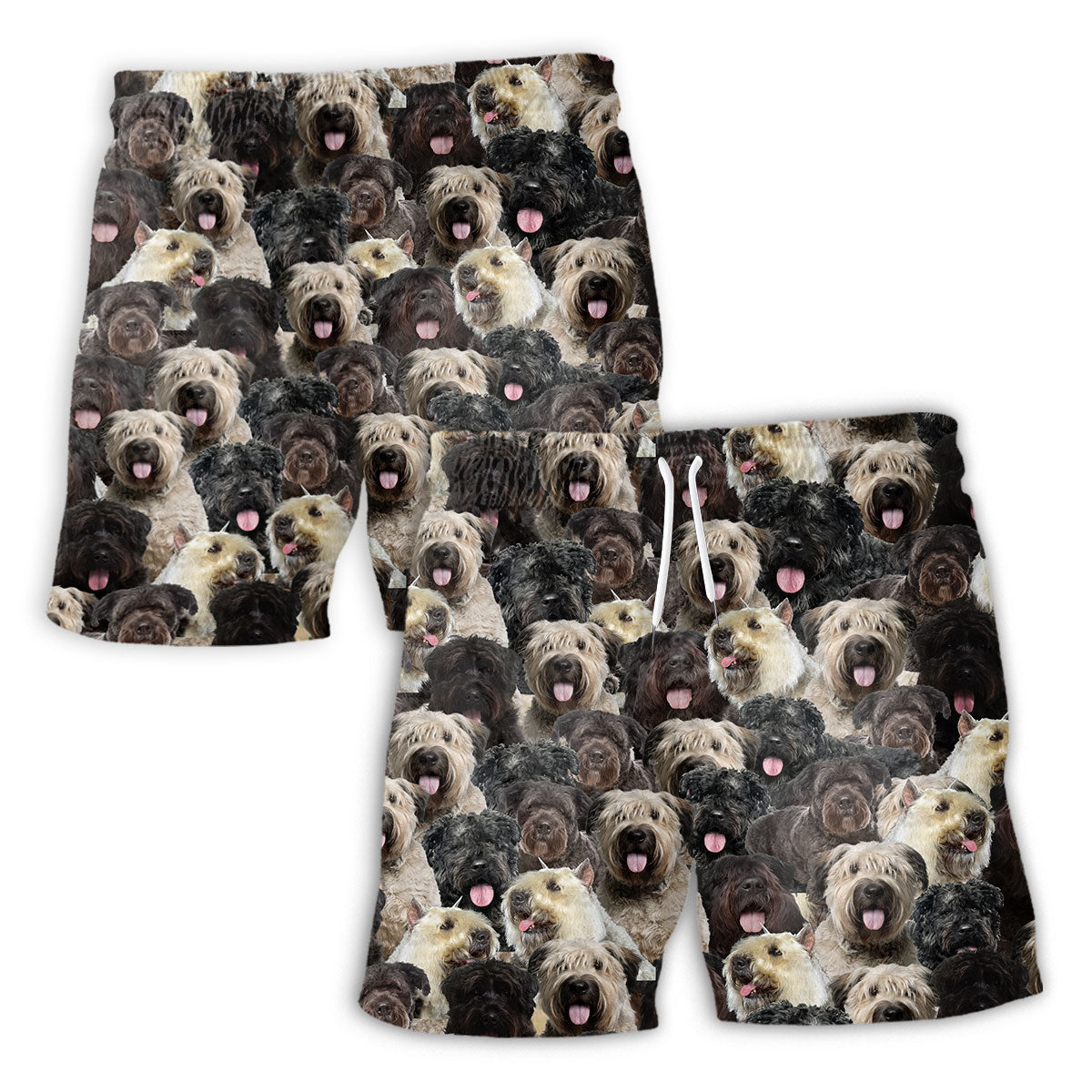 Bouvier Des Flandres Full Face Hawaiian Shirt & Short