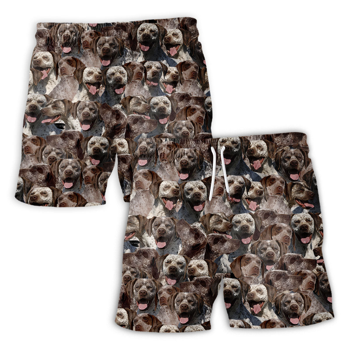 Braque Du Bourbonnais Full Face Hawaiian Shirt & Short