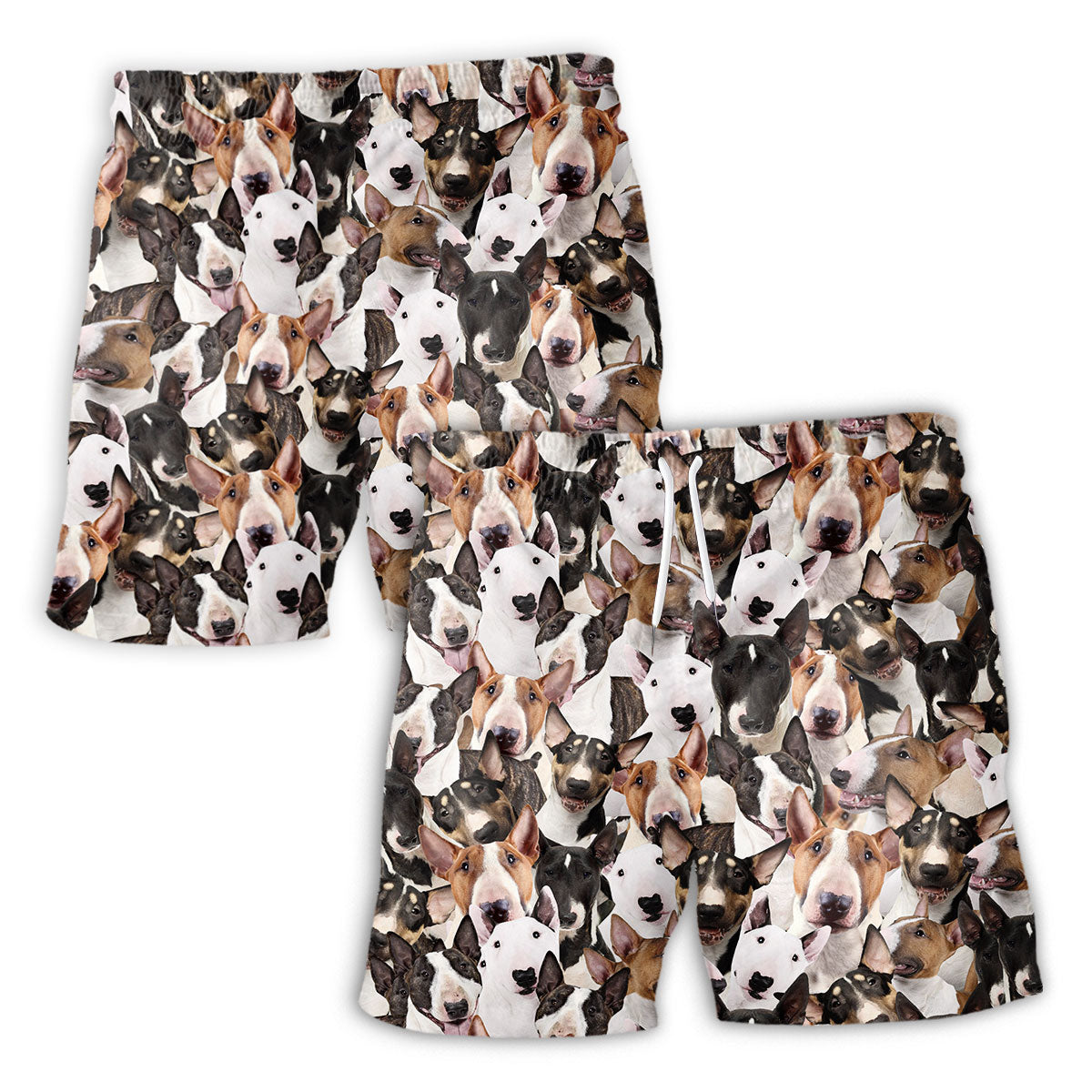 Bull Terrier Full Face Hawaiian Shirt & Short