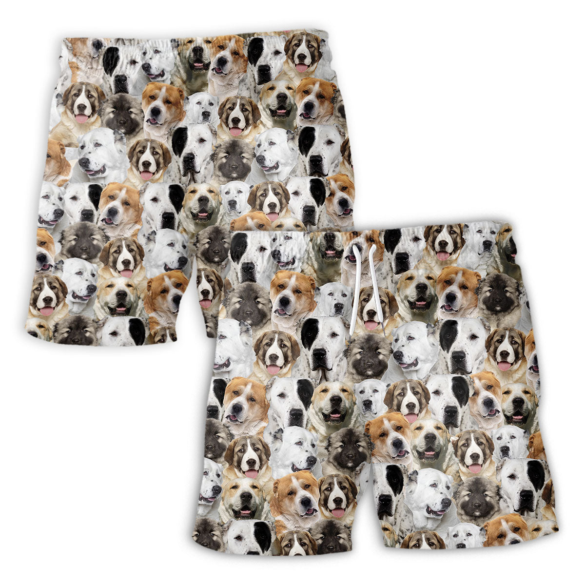 Central Asian Shepherd Dog Full Face Hawaiian Shirt & Short